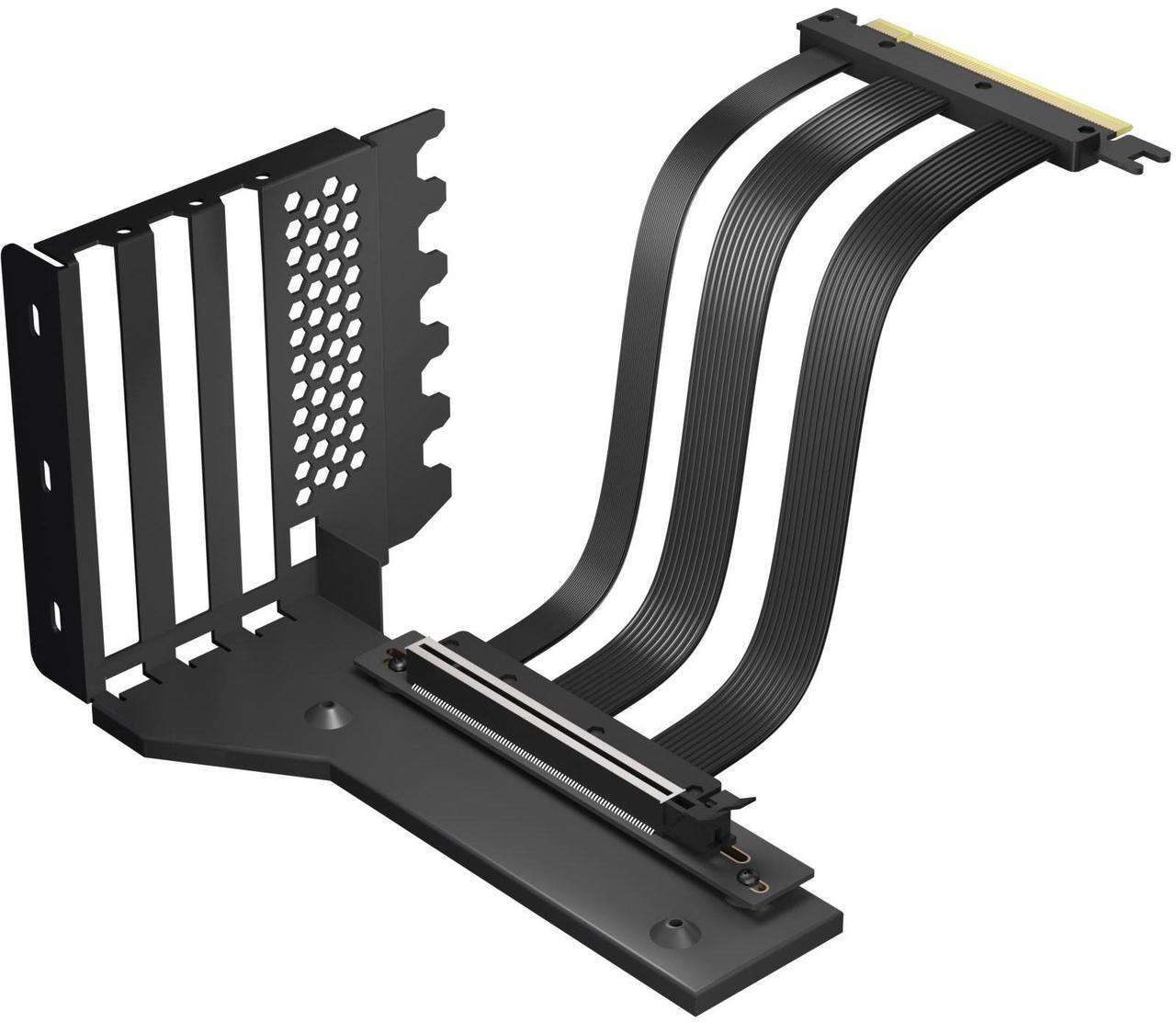 Main image of GLOTRENDS PCIE 5.0 Riser Cable with Vertical GPU Holder Bracket for 7 x PCI Baffle PC Tower Installation