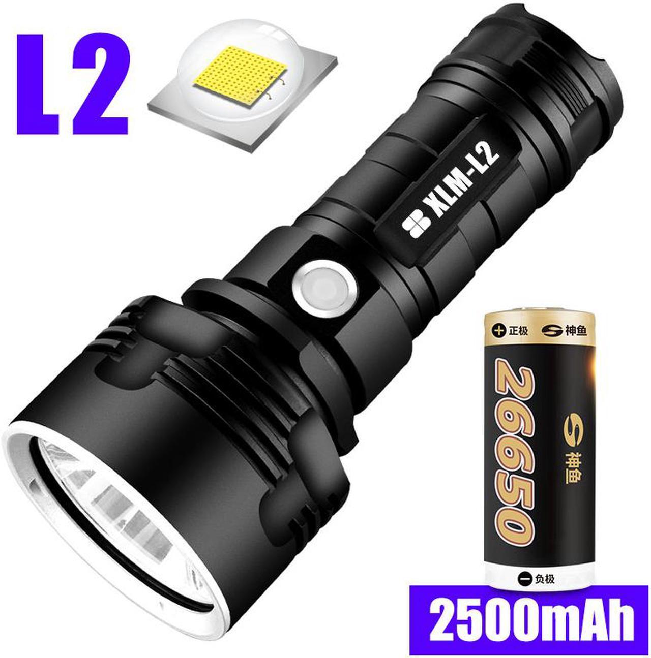 Super Powerful LED Flashlight L2 / XHP50 Tactical Torch USB Rechargeable Waterproof Lamp Ultra Bright Lantern Camping Outdoor High Brightness