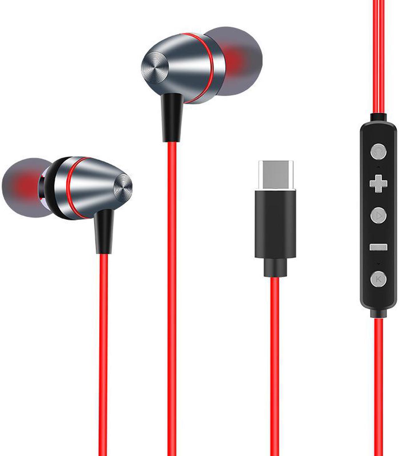 Type-c/USB-c Wired Earphone Sound Card Headset 7.1 Surround Stereo Sound Earbuds Smart Wire Control Voice Change Six Listening Modes