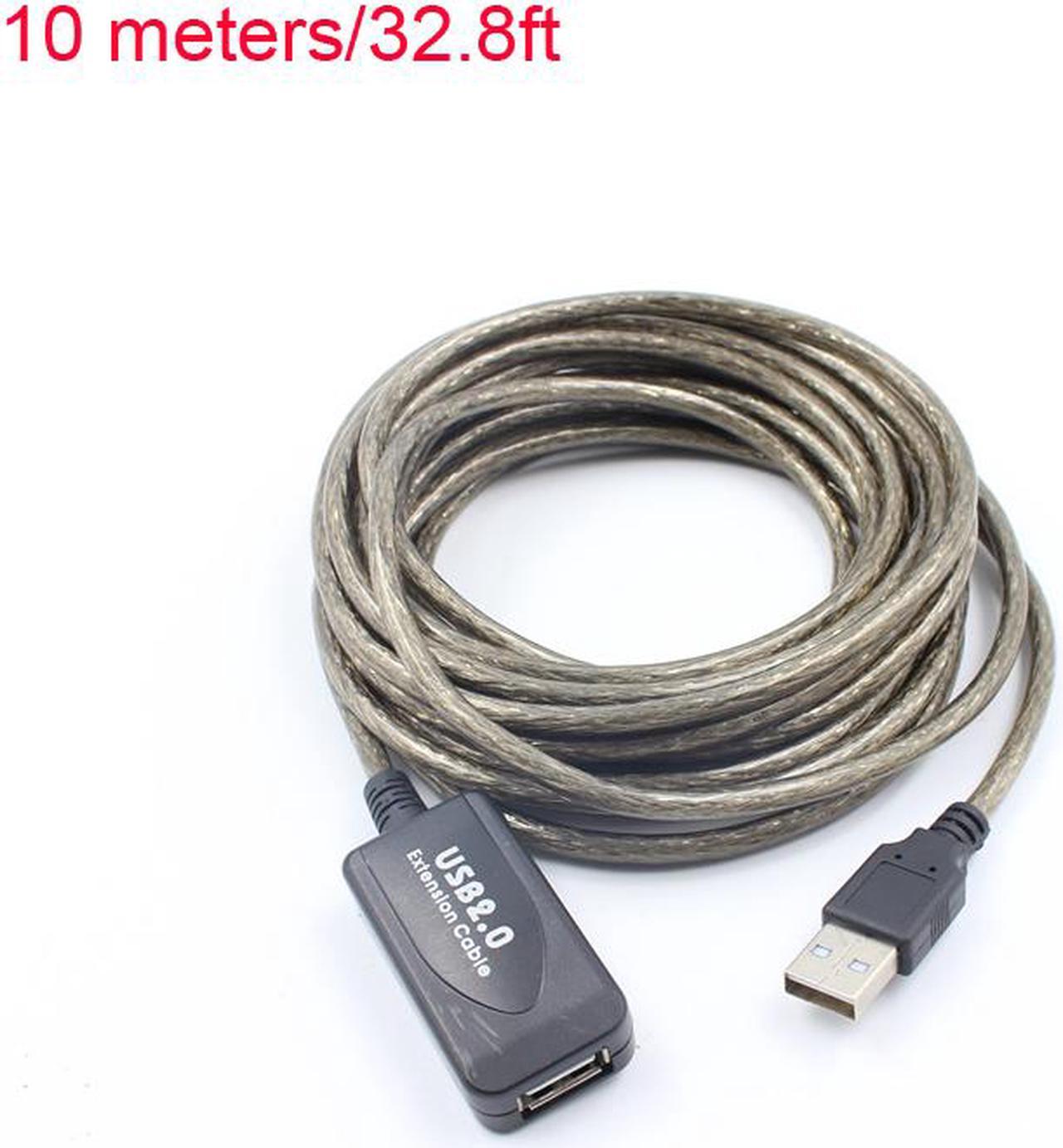 5M/16.4ft 10M/32.8ft 15M/49.2ft USB 2.0 Extension Cable USB Adapter Extension Cable Usb Extender Male to Femal Active Repeater USB Connector Cord Wire