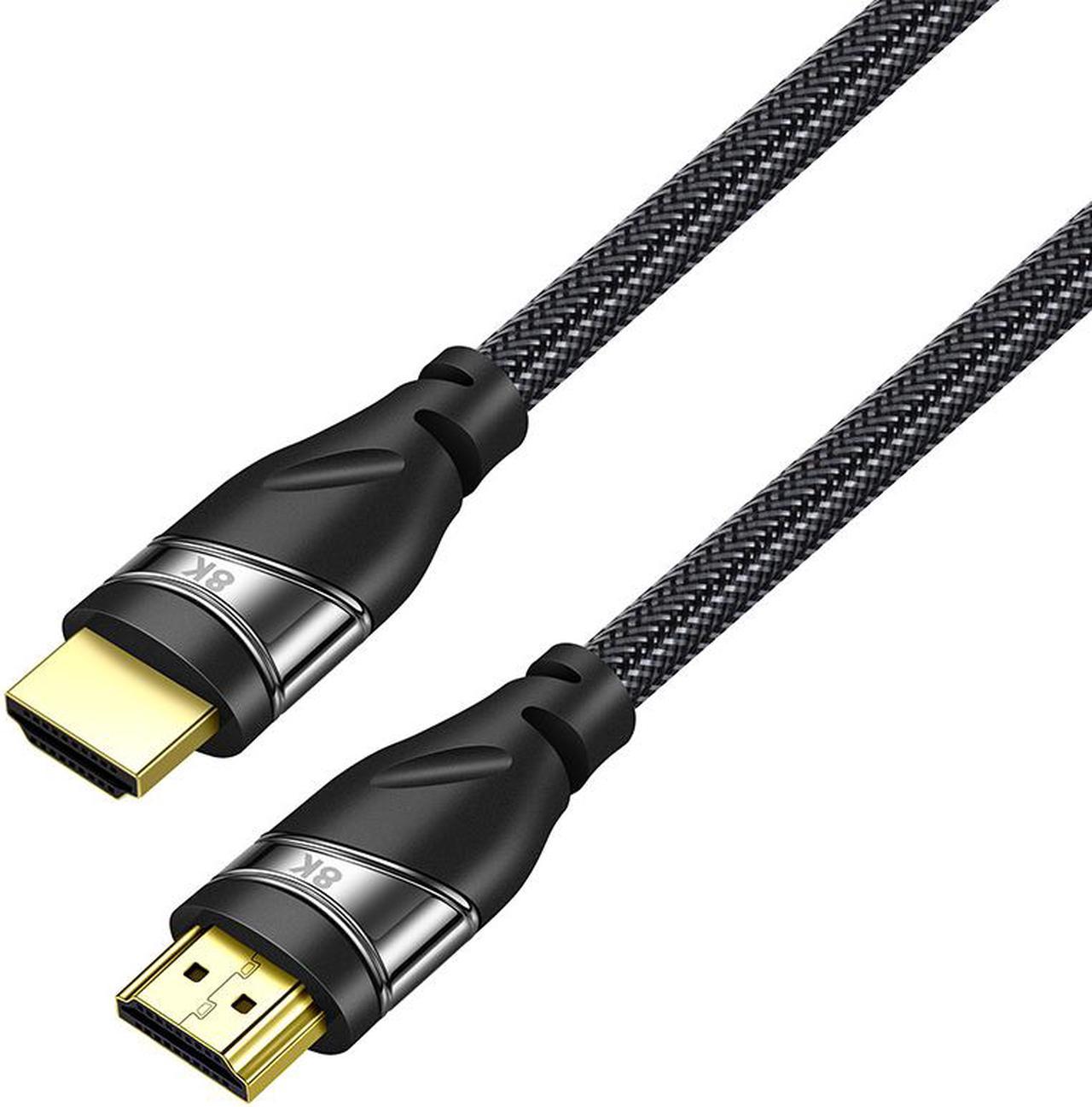 1m/3.28ft 2m/6.56ft 3m/9.84ft  HDMI 2.1 Cable 8K@60 HZ 4K@120HZ UHD HDR 48Gbps Copper Cable HDMI Data Line Male to Male Cable for PS4 HDTVs Projectors High Speed 8K HDMI Laptops Desktop