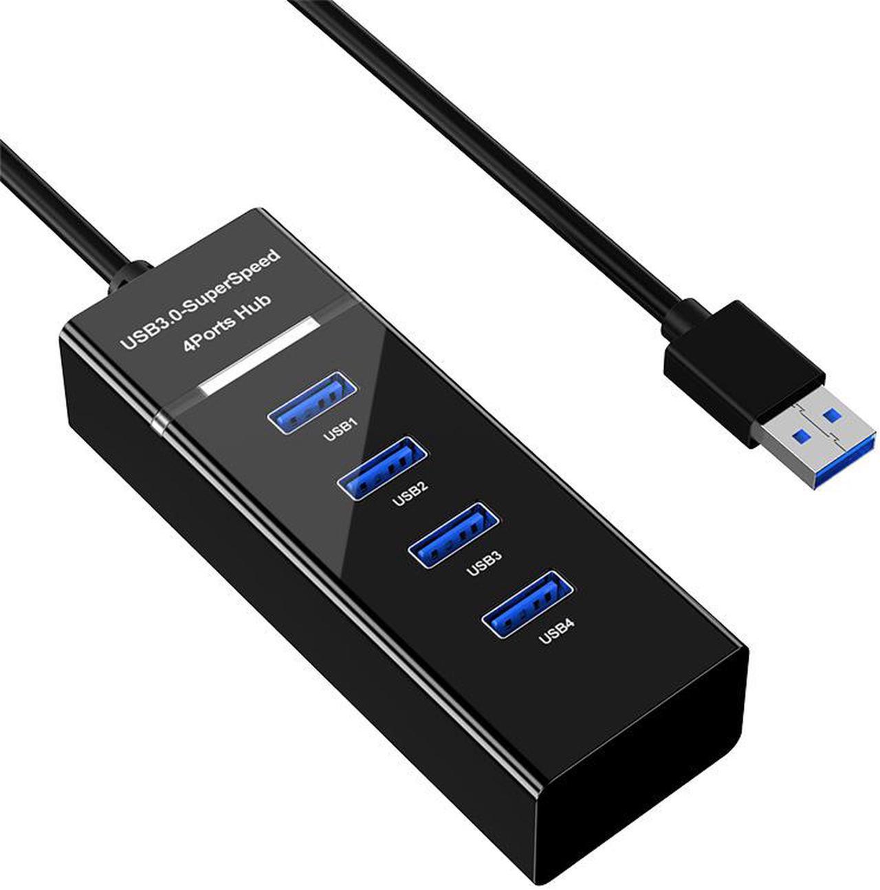 4 Ports USB 3.0 Hub High Speed 4-Port Hub 1*4 Splitter Hub USB 3.0 Multi-Interface Hub For Desktop PC Laptop