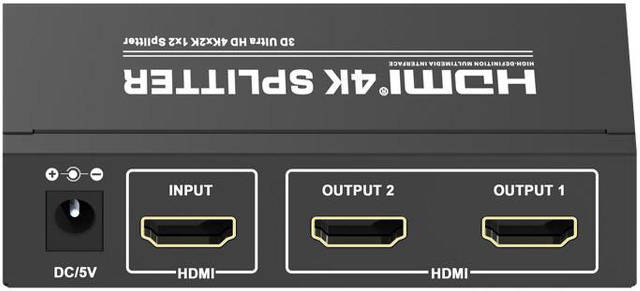 4K 1x2 HDMI Splitter Full HD 1080p HDMI Video Converter 1X2 Screen Split 1 In 2 Out Dual Display HDCP 3D for PS4 DVD PC To TV