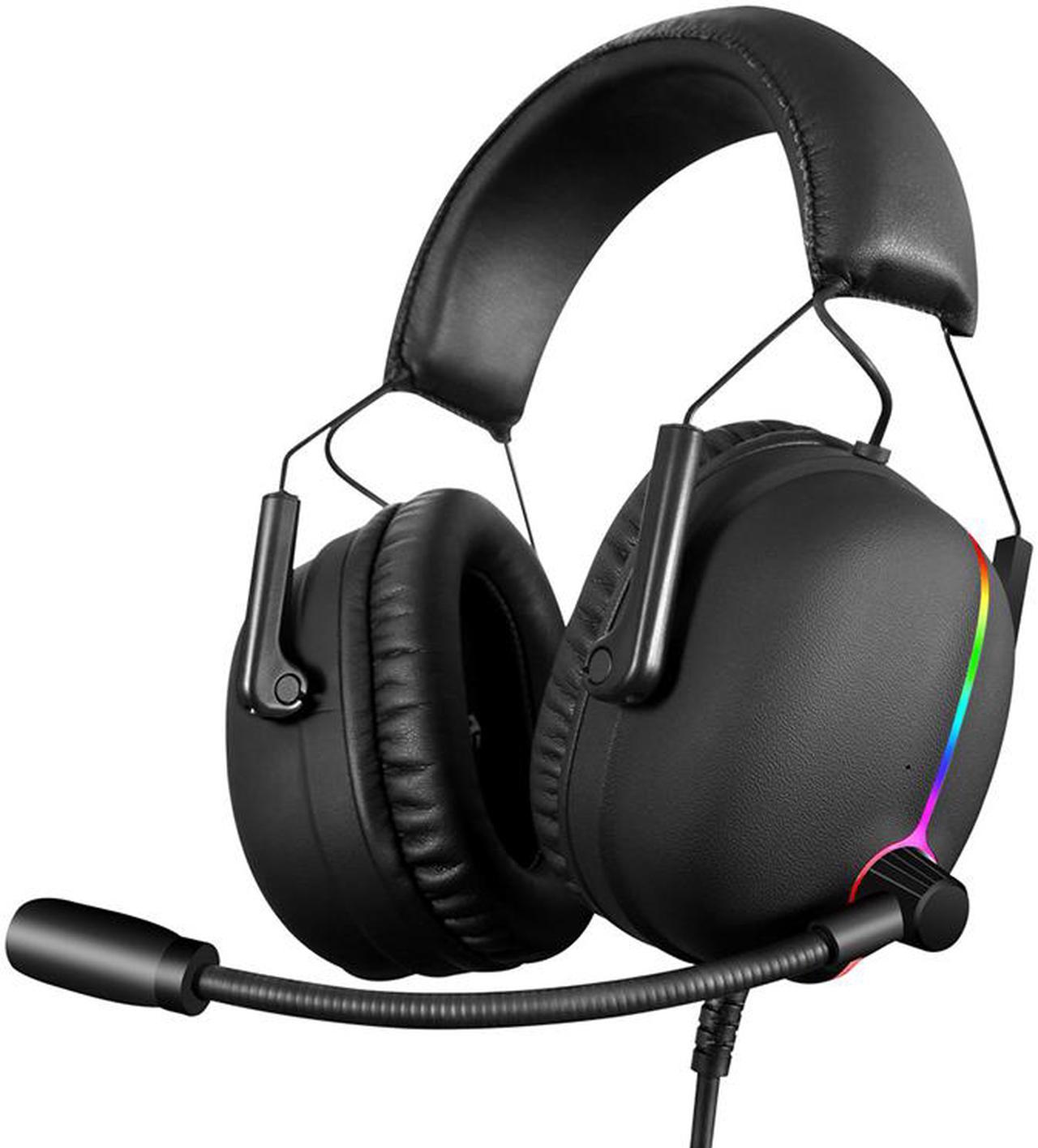 RGB 7.1 USB Wired Headset Over-Ear Gaming Headphone With Microphone & Noise Cancellation