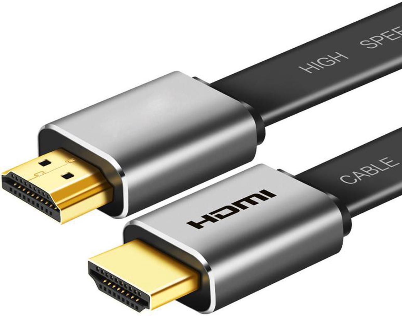 6.56ft HDMI 4K High Speed Cable HDMI to HDMI 2.0 Flat Male to Male Cable for Xiaomi Projector Nintend Switch PS4 Television TVBox xbox