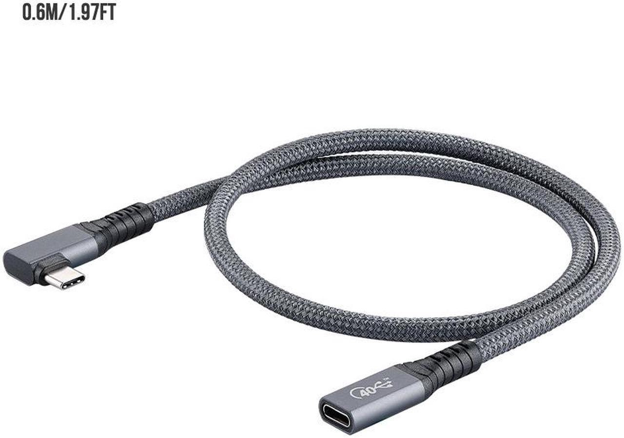 0.3m/0.98ft 0.6m/1.97ft USB C Extension Cable Male To Female PD 100W Fast Charging Data For Macbook Type C 3.1 Gen 2 Charger Wire 40Gbps Type C Extender Cable