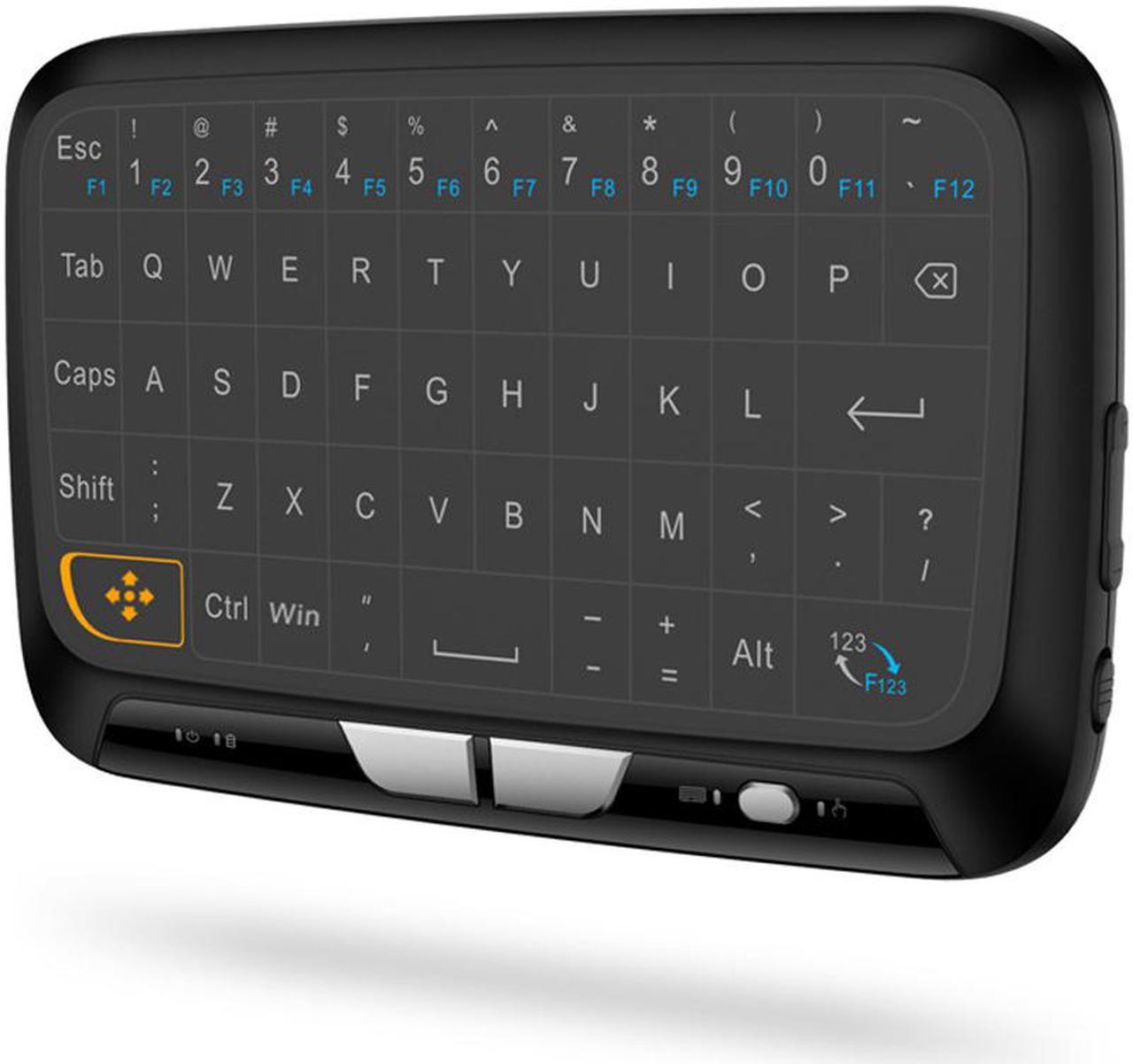 Wireless Full Screen Touch 2.4GHz Keyboard Touchpad Air Mouse Mini Keyboard with Backlight Function For Smart TV PS3