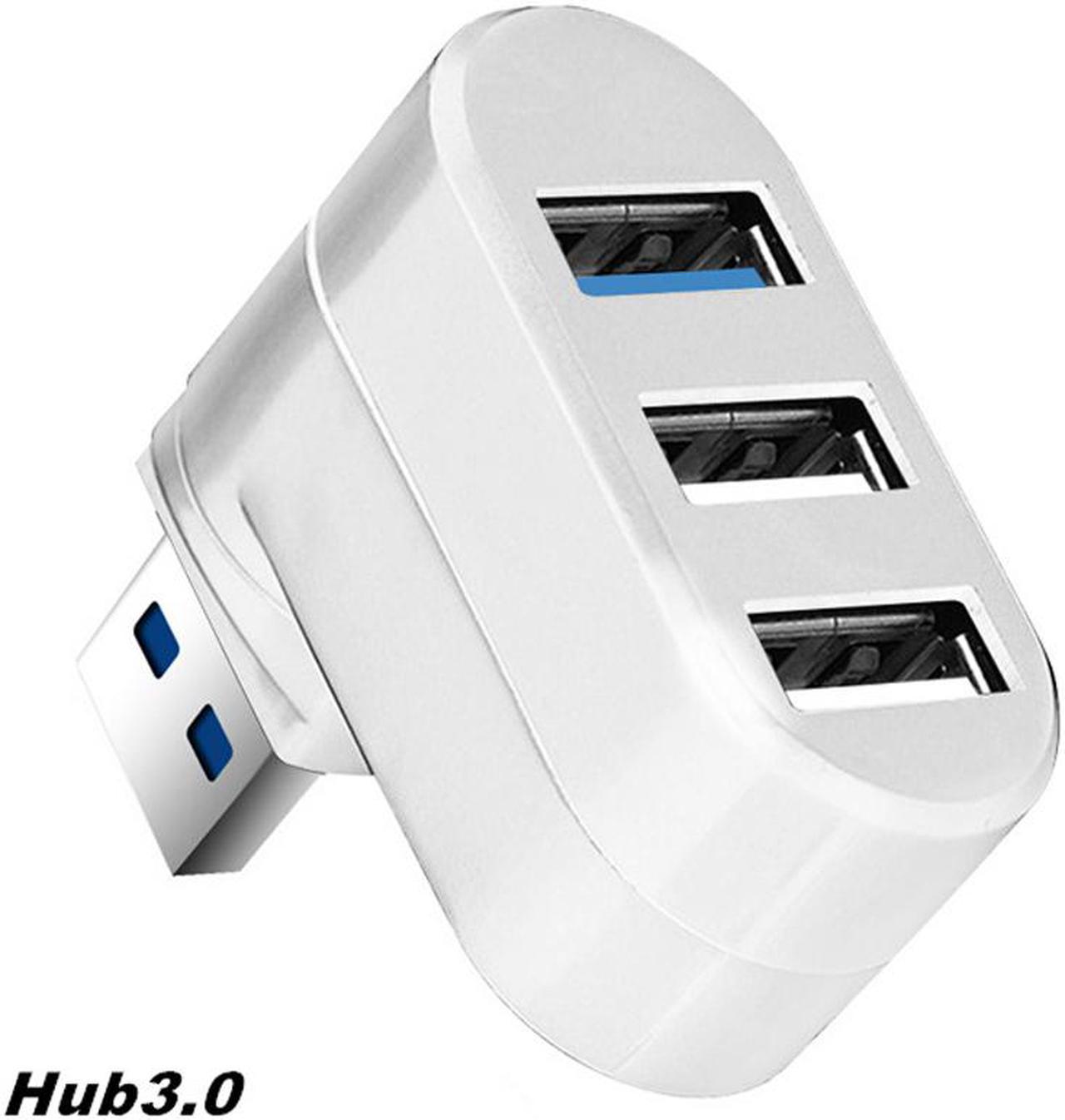 3-in-1 USB3.0 Ports HUB High Speed Rotating Splitter For PC/Laptop Connector Equipment Adapter 180 Degree Rotation Adapter