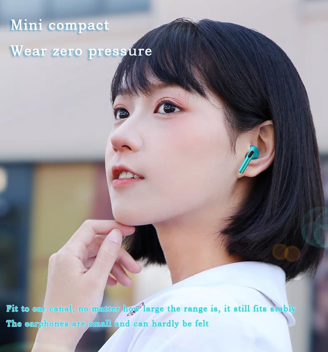 Alt view image 3 of 7 - Wireless Bluetooth Headset Sports Earbuds Earphones Bluetooth 5.3 Wireless Headphones with Mic Touch Control
