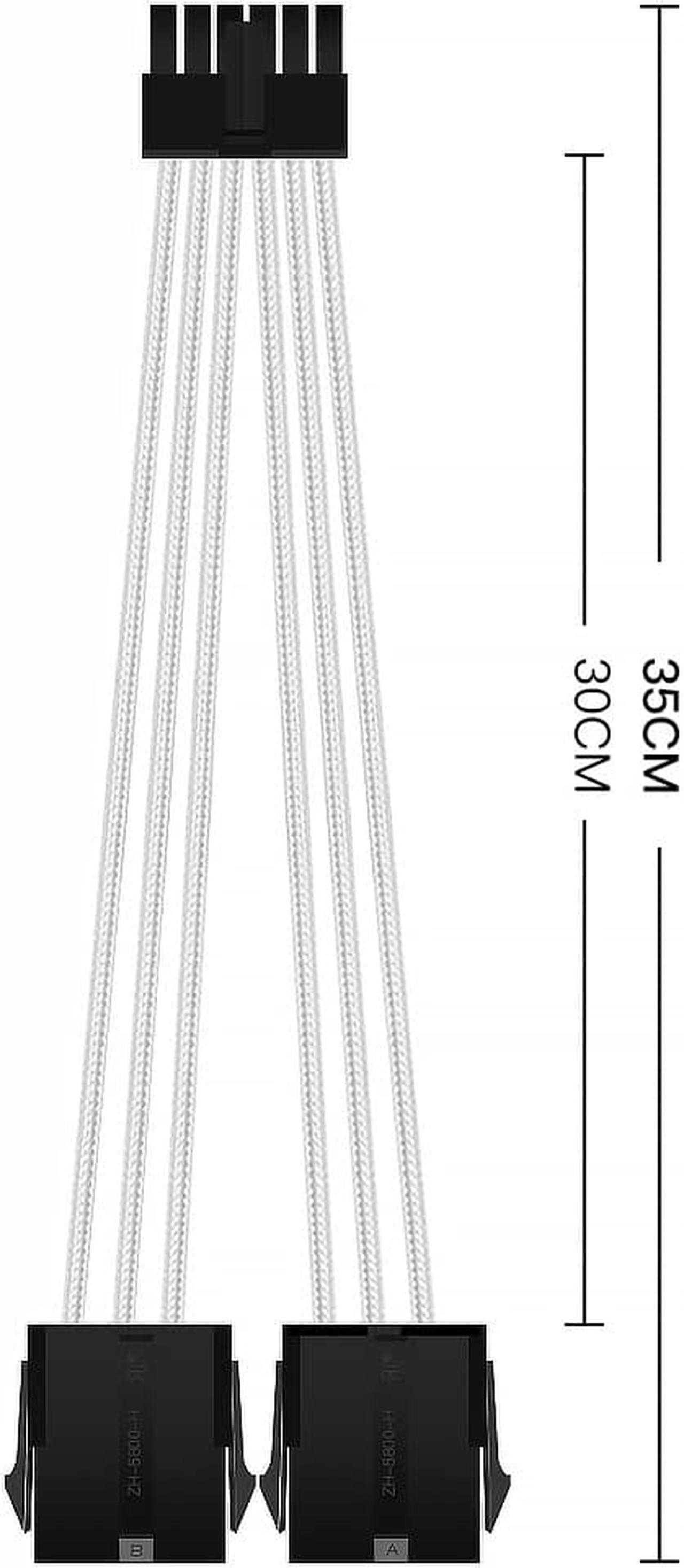 12Pin PCI-E to Dual 6+2Pin PCI-E Graphics Card Power Adapter Cable 12Pin PCI-E to Dual 8Pin PCI-E GPU Cable