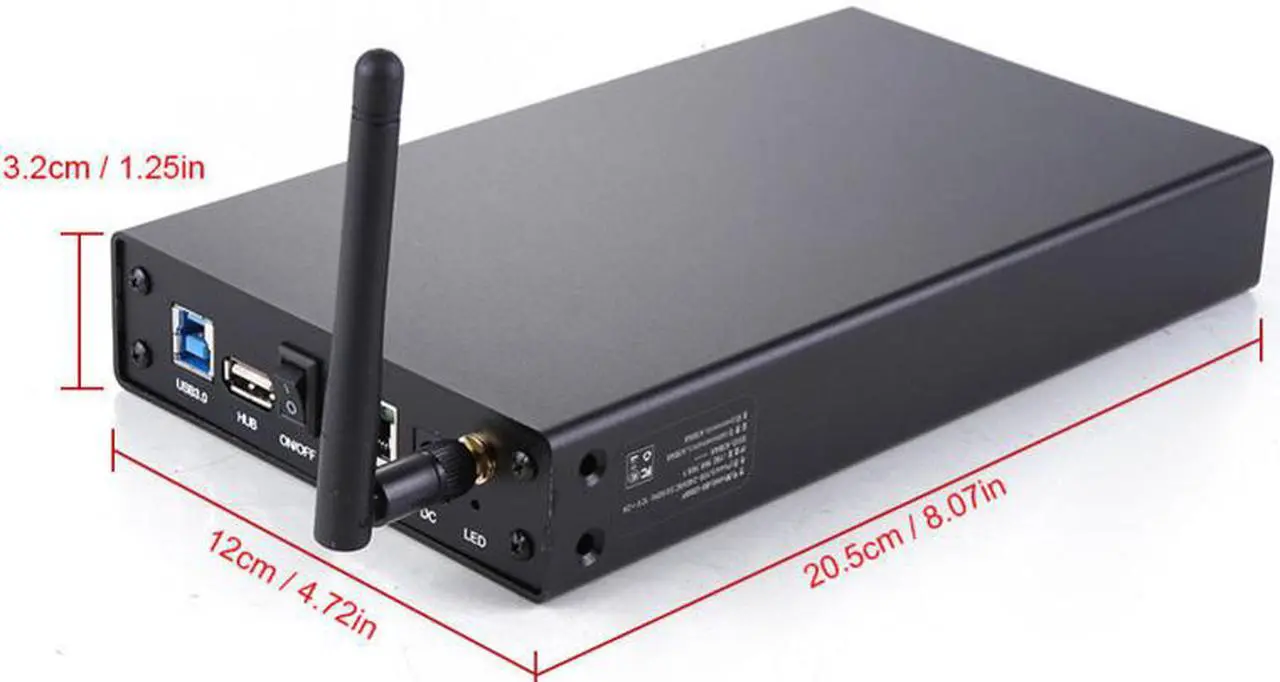 Alt view image 6 of 7 - Wireless WiFi Repeater wifi storage High Speed Wifi Router HD Externo Sata to USB 3.0 WiFi Extender HDD Caddy 3.5" HDD Case 3.0