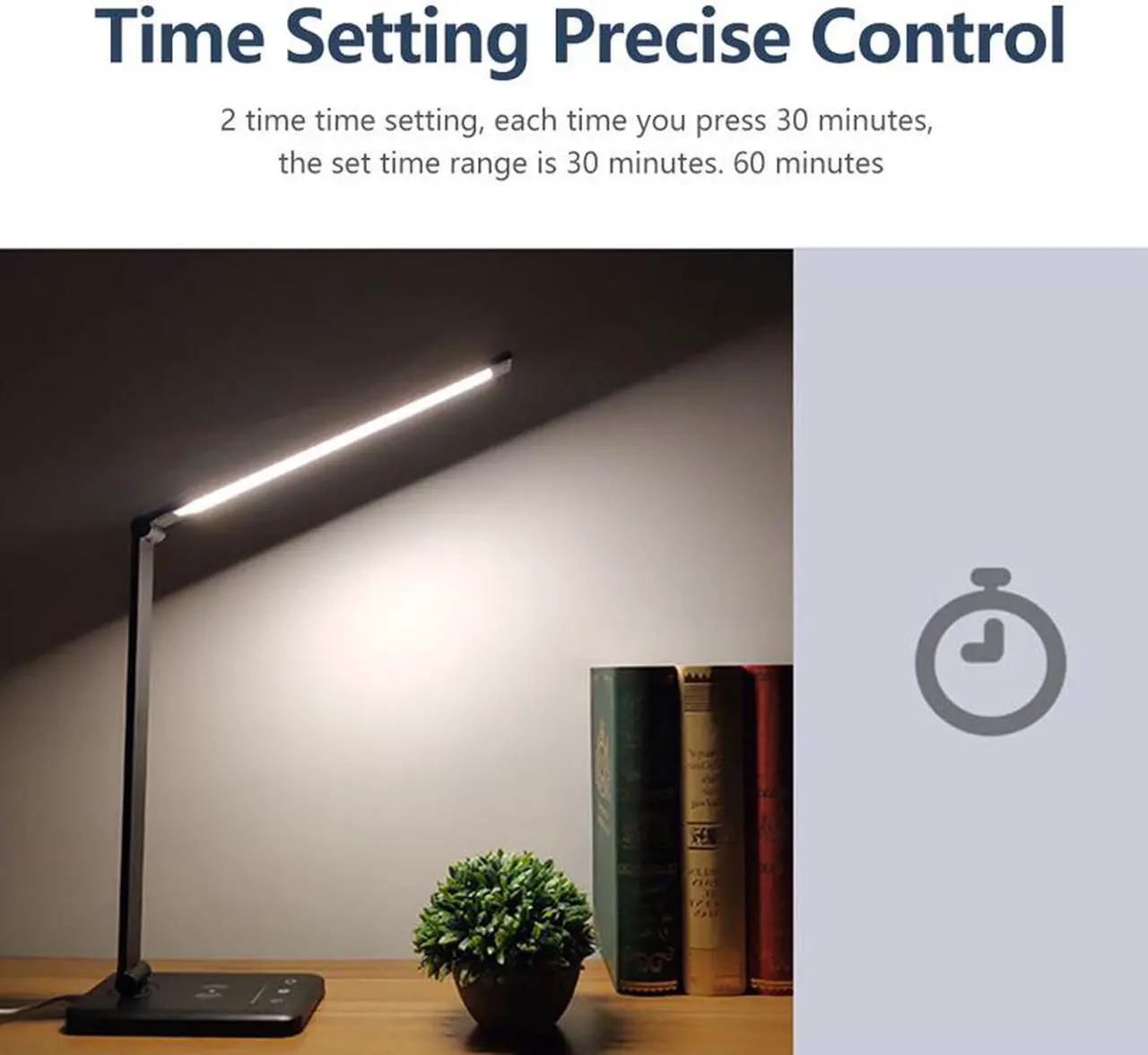 Alt view image 3 of 7 - 52PCS LED Desk Lamp 5 Color x5 Dimable Level Touch USB Chargeable Reading Eye-protect with timer Table lamp Night Light