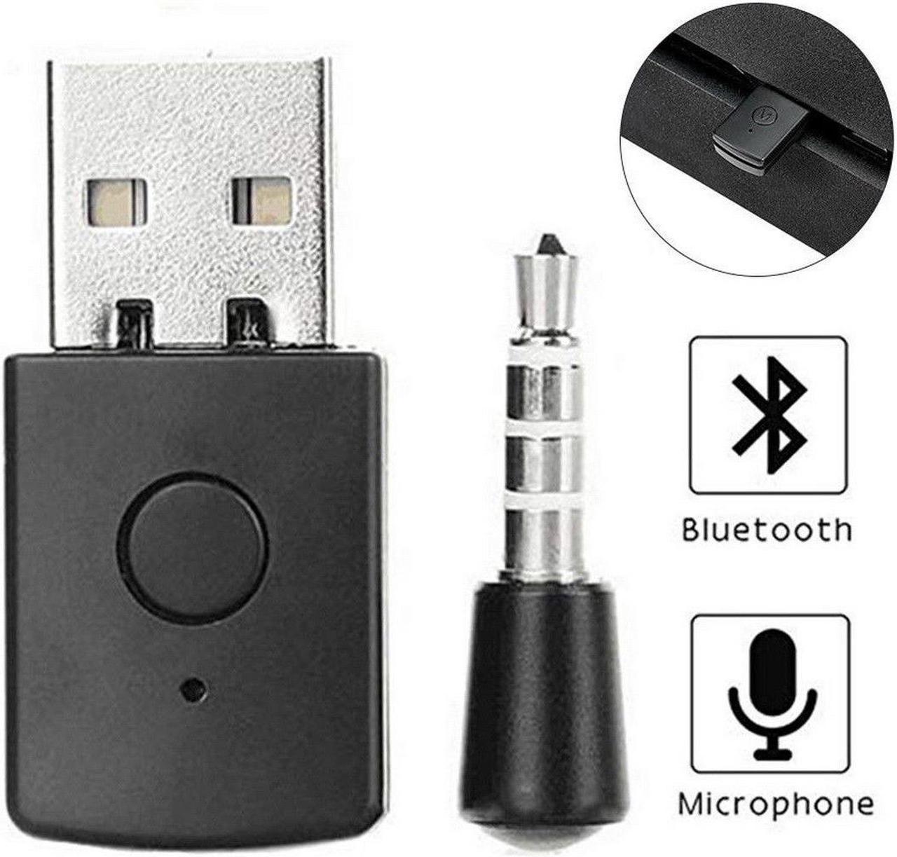 3.5mm USB Adapter Bluetooth 4.0 Dongle EDR USB for PS4 Stable Performance Bluetooth Headsets with Male to Female Cable