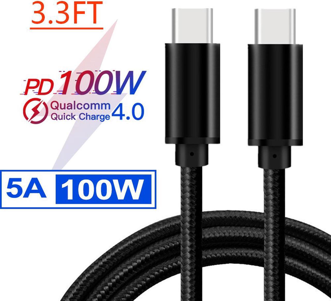 USB C to USB C Power Delivery Fast Charging Cable 100W 20V/5A 10Gbps Data Transmision Speed, E-Marker IC, Type C Cable Compatible with All Type-C Laptop Tablet Phone Nintendo Switch and More