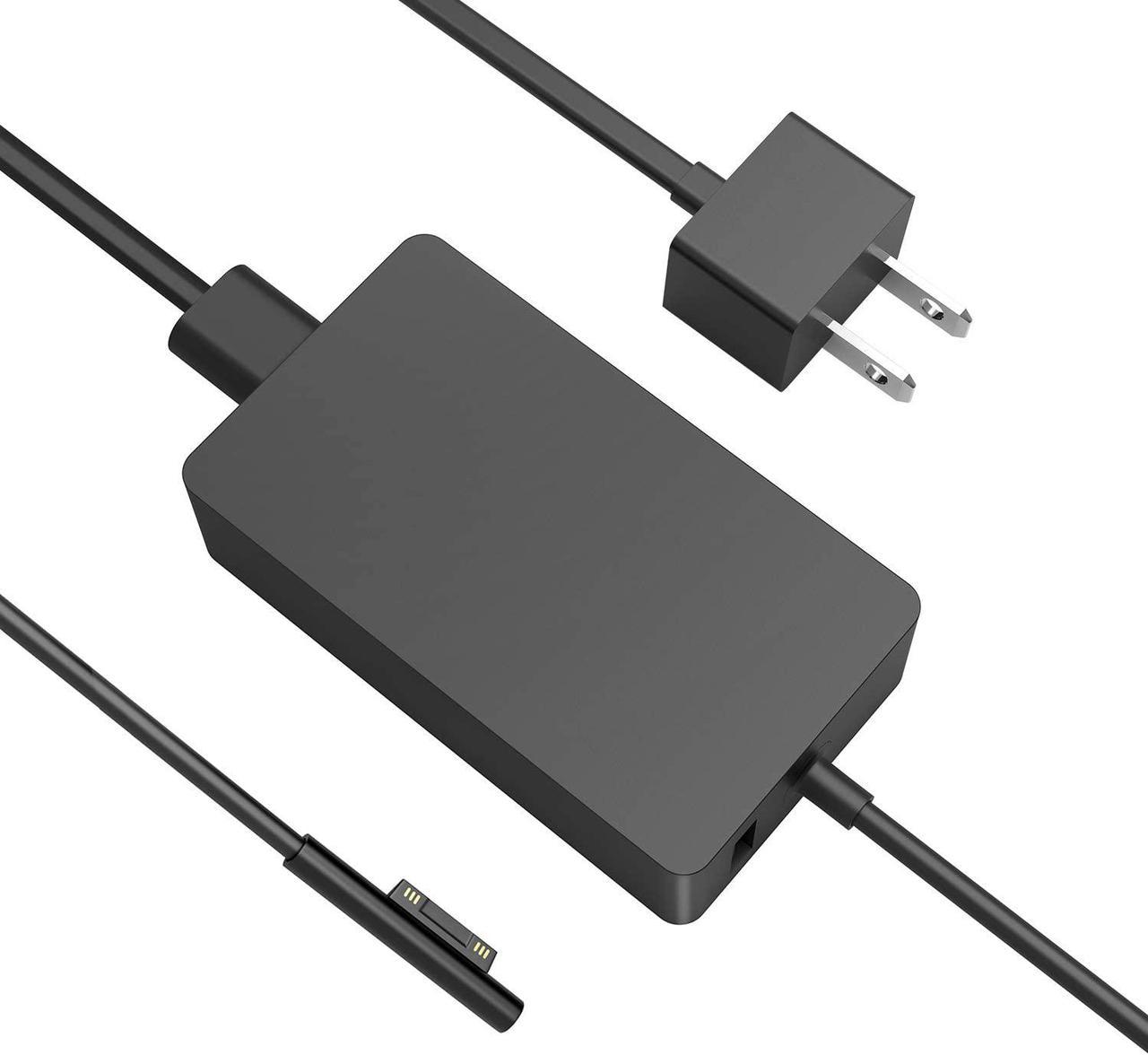 Surface Book Charger, AYNEFF 15V 4A 65W Surface Pro 7 Power Supply Compatible with Microsoft Surface Book Surface Laptop Surface Pro 7 Pro 6 Pro 4 Pro X, Surface Go, 5.9ft DC Cable with USB 5V 1A