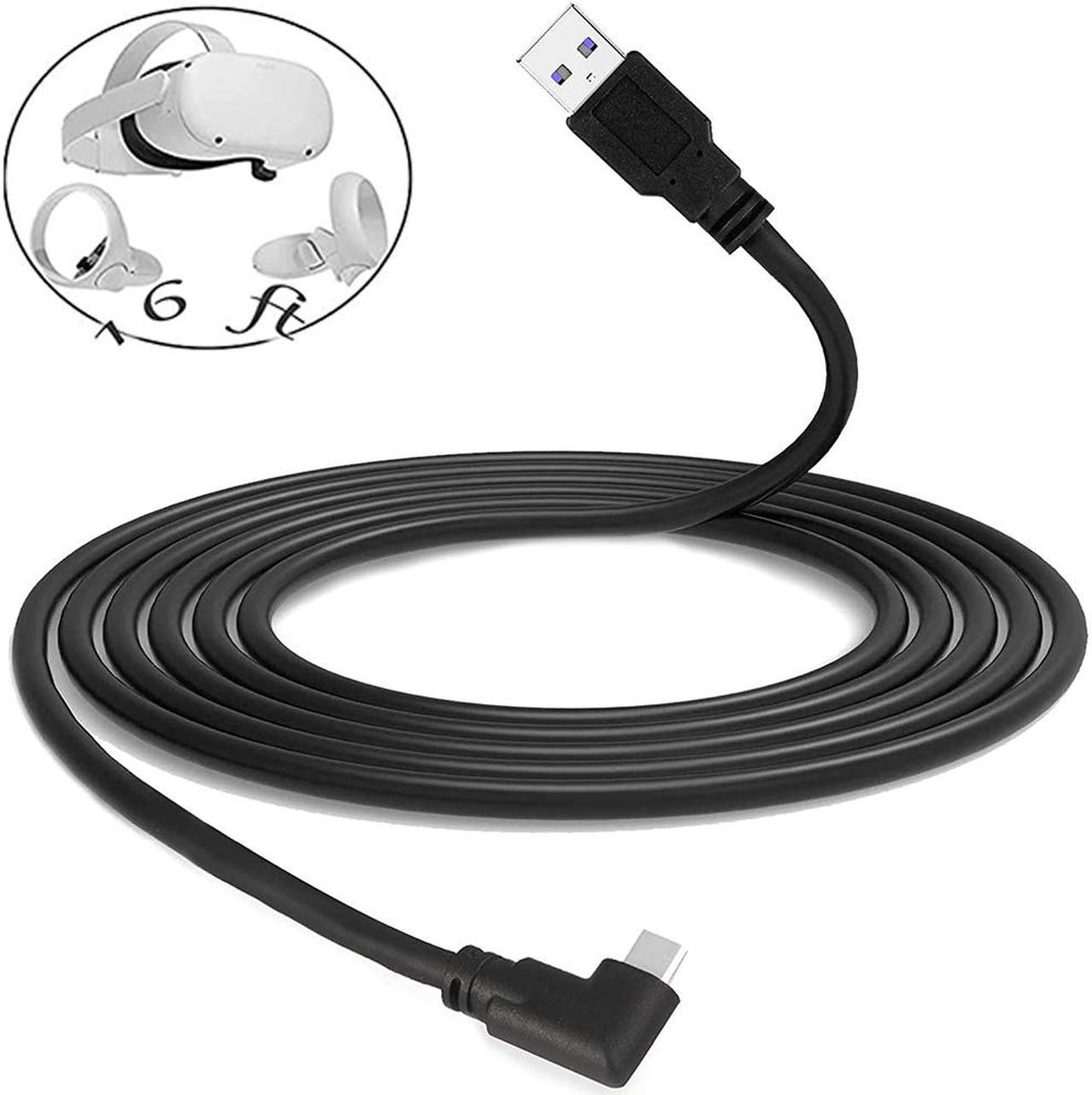 for Oculus Quest & Oculus Quest 2 Link Cable, USB A to USB C Cable 16ft 5M USB 3.2 High Speed Data Transfer & Fast Charging USB C Cable Compatible with Oculus Quest VR Headset or Quest 2 and Gaming PC