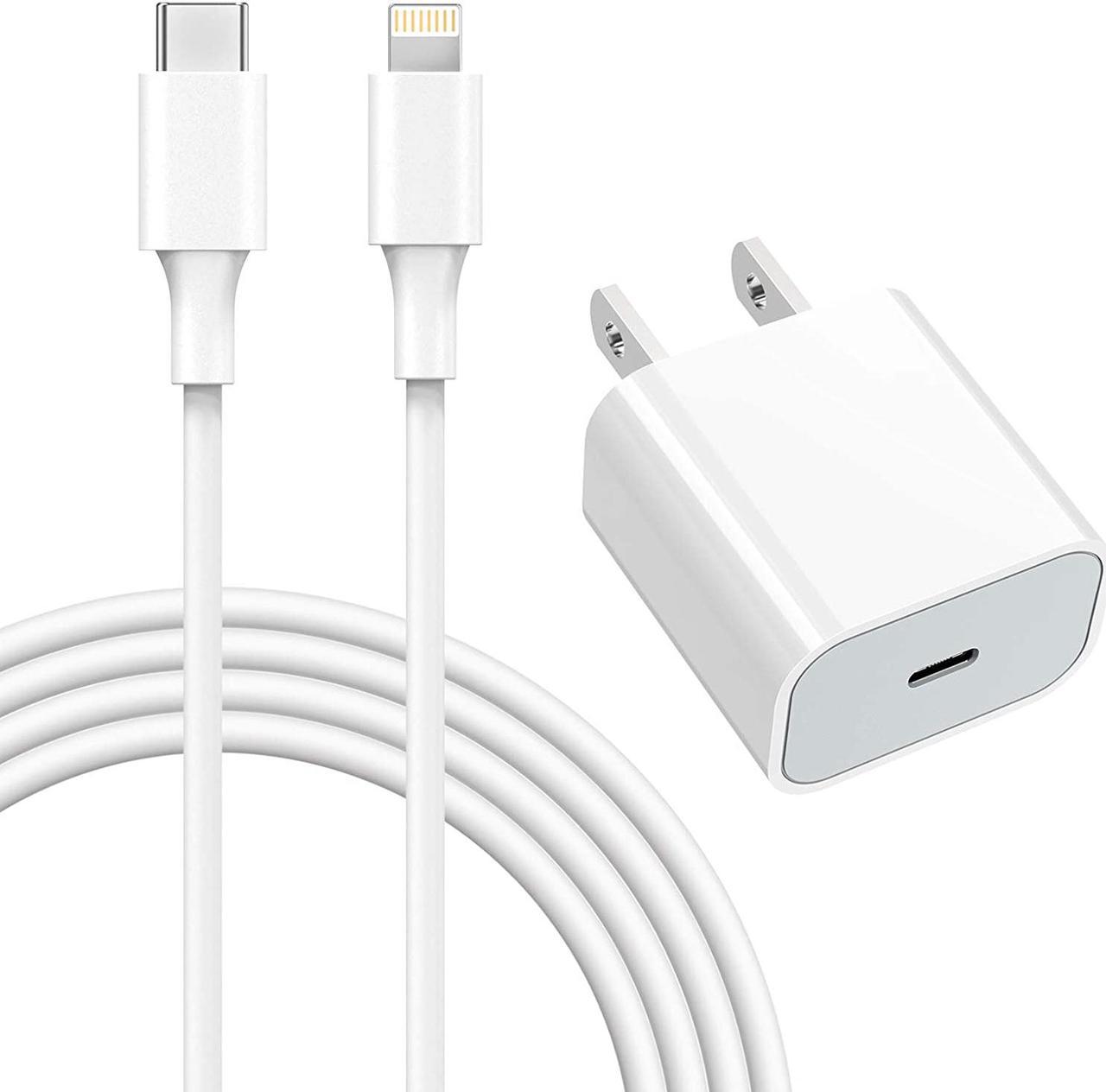 for iPhone Charger, Fast Wall Charger 20W PD USB C Charger with MFi Certified 3FT C to Lightning Cable Compatible iPhone 12 /12mini/ 12Pro/ 12ProMax/ 11/ 11Pro/ 11ProMax/ XR/XS/X/8/SE and More