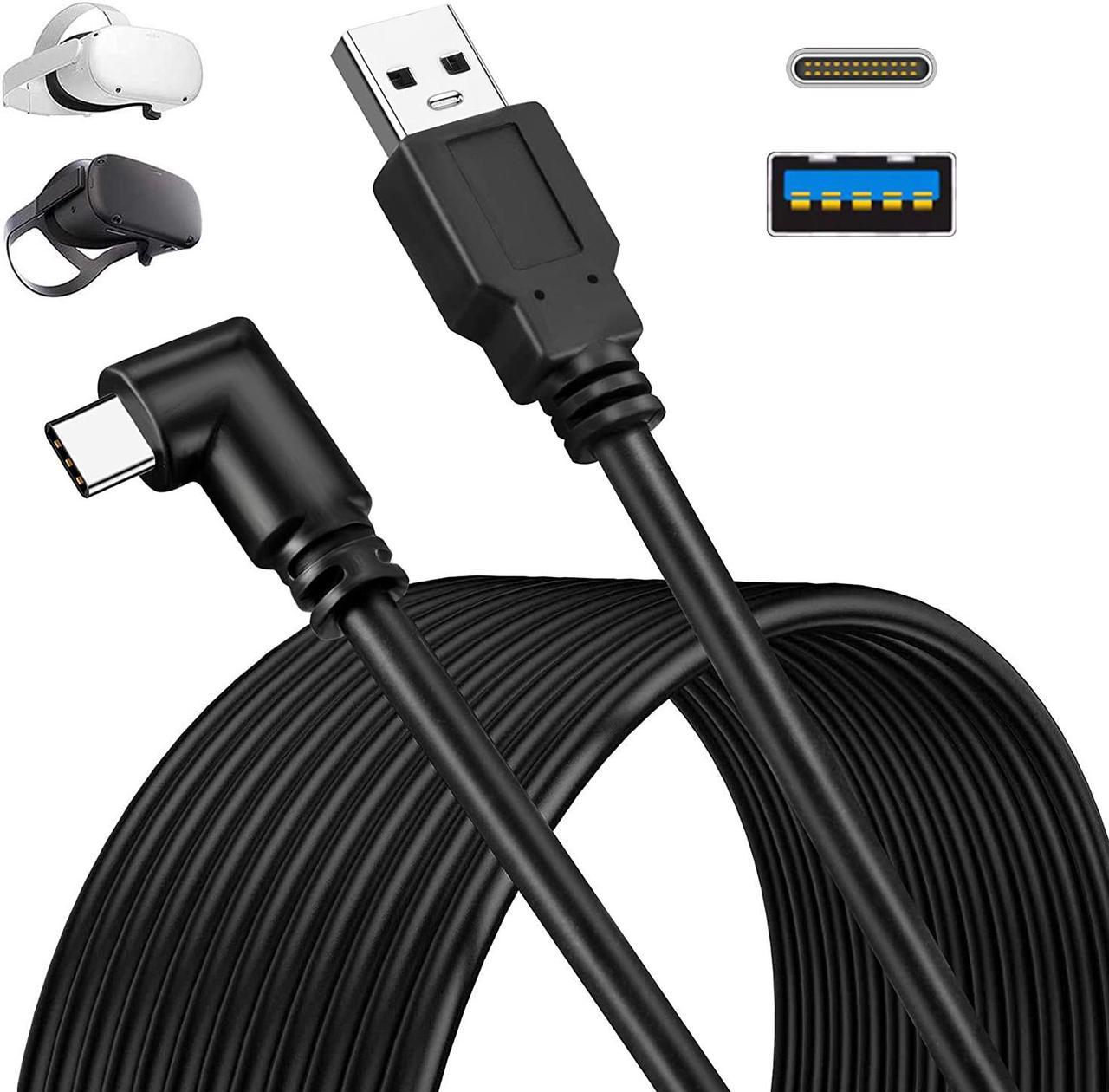 Oculus Link Cable 5M/16.4ft - USB3.0 USB A to USB C Cable Max 5Gbps Fast Data Transfer & 3A Fast Charging - Oculus Quest 2 VR Headset Link Cable for Oculus Quest 1/2 & Gaming PC & All USB C Devices