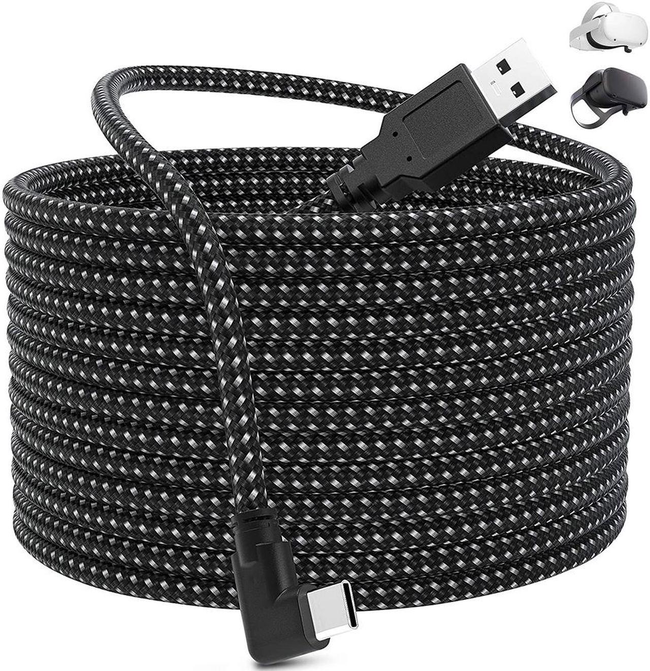 Compatible with Oculus Quest 2 Link Cable, [Fast Charging] [High Speed Data Transfer] [Durable Nylon Braided] USB A to USB C 3.2 Gen1 Cord for VR Headset and Gaming PC (16FT/5M)