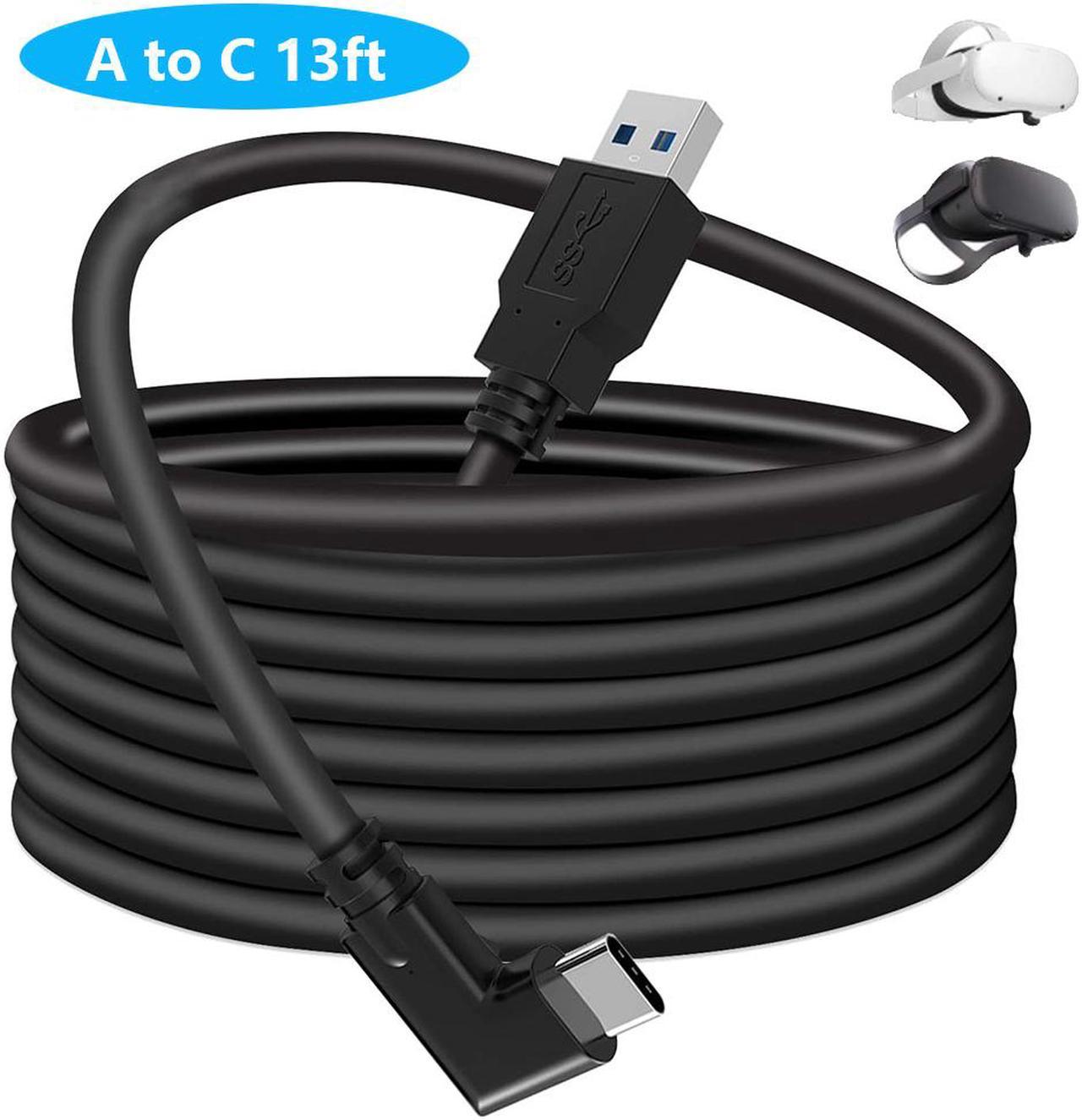 USB 3.2 GEN1 Compatible for Oculus Quest 2 Link Cable 13FT/4M, VR Headset Cable for Oculus Quest 2/Quest 1, USB 3.0 Type A to C High Speed Data Transfer Charging Cord for Gaming PC & USB C Chargers