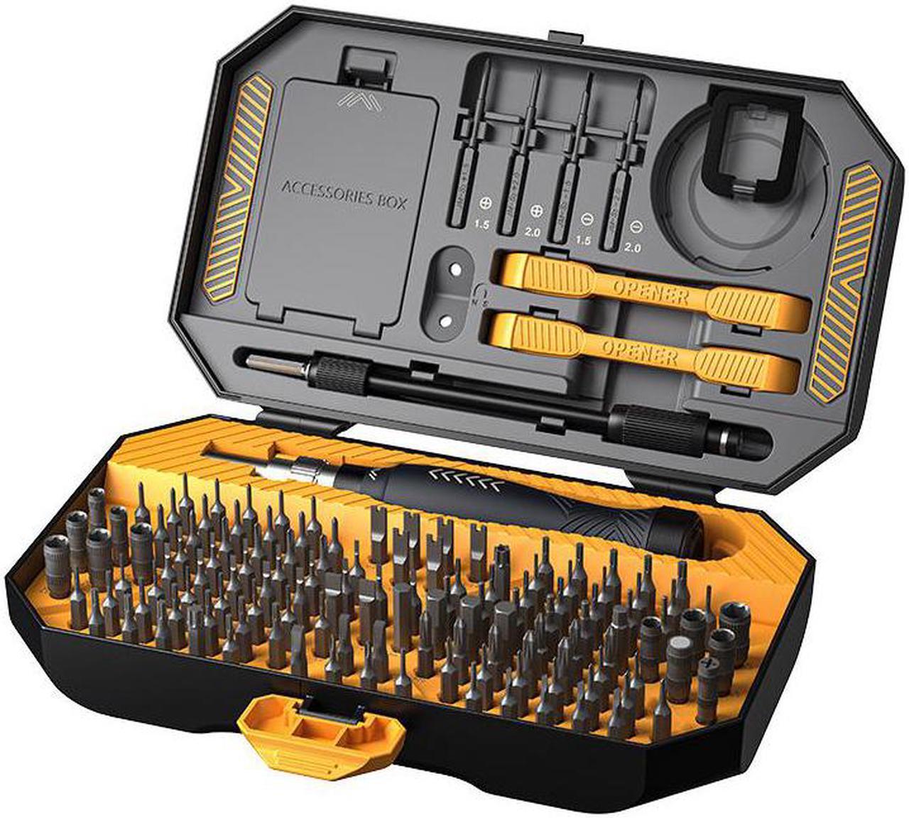 Main image of PC Repair Tools Screwdriver Set, 145 in 1 Precision Screwdriver Set with 132 Screwdriver Bits, Magnetic Repair Tool Kit with Portable Case for Smartphones, MacBooks, Laptops, Watches