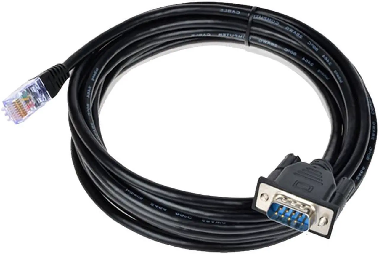 Alt view image 5 of 7 - RJ45 to RS232, DB9 9-Pin Serial Port Male to RJ45 Cat5 Ethernet LAN Console 5FT /1.5M