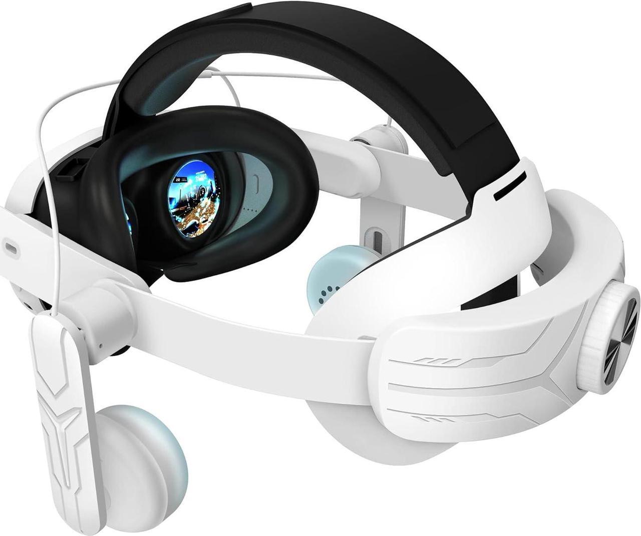 Main image of Headphones Head Strap Compatible with Meta Quest 3 Accessories, Comfort On-Ear Audio Elite Strap Replacement for Enhanced Sound Effects and Increased Immersion in VR | Head Strap Included