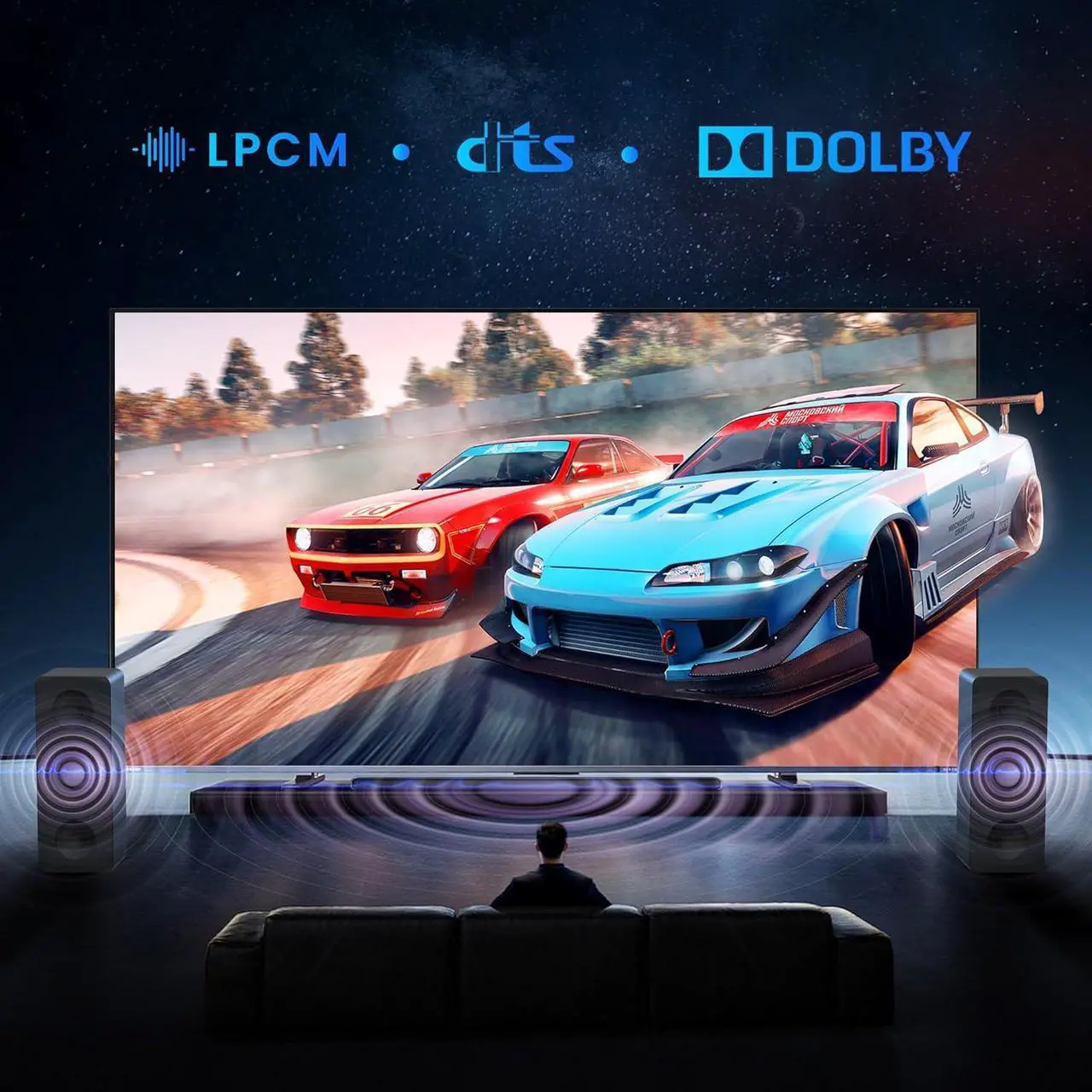 Alt view image 4 of 7 - Hitoor HDMI Matrix Switch 6 in 2 Out, 4K@60Hz HDMI Switch with IR Remote, Optical & 3.5mm Audio Output, 6x2 HDMI Switcher with Audio Support HDMI 2.0, HDCP 2.2, 3D, Auto Downscal for PS5/4, Fire Stick