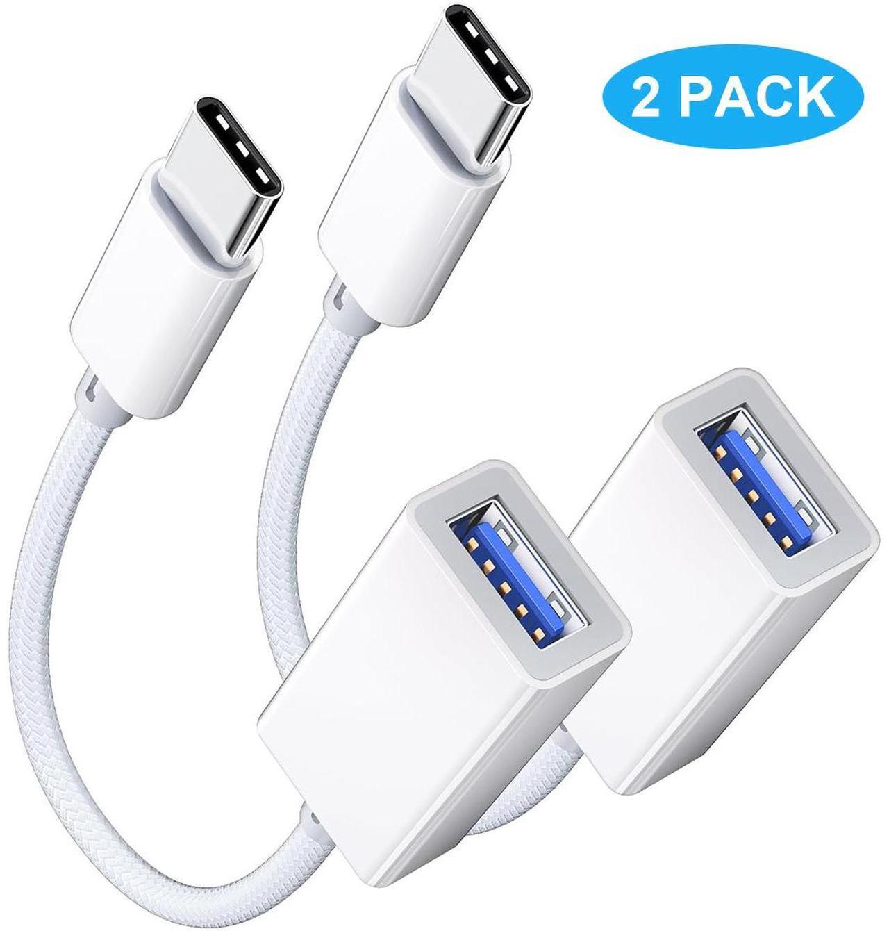 Main image of Hitoor USB C to USB 3.0 Adapter [2 Pack], USB C Male to USB Female OTG Cable Thunderbolt3 to USB Adapter Compatible with Mac-Book Pro/Air, i-Phone 16 Pro Max/16 Plus/16/15, Galaxy S24/S23/S22/S21