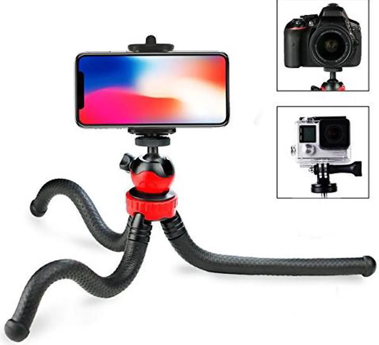 Alt view image 2 of 7 - 305 Flexible Octopus Mobile Phone Camera DSLR Tripod for Travel Photography,1/4 universal screw Selfie Stick Stand