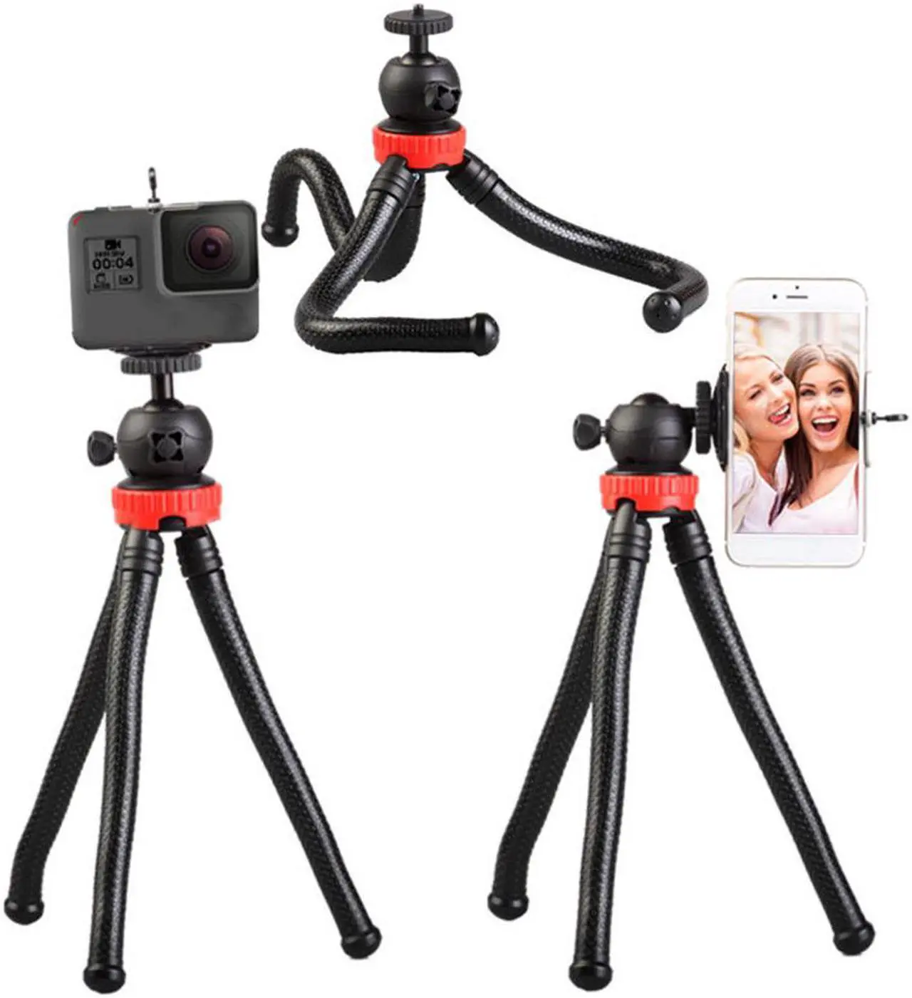 Main image of 305 Flexible Octopus Mobile Phone Camera DSLR Tripod for Travel Photography,1/4 universal screw Selfie Stick Stand