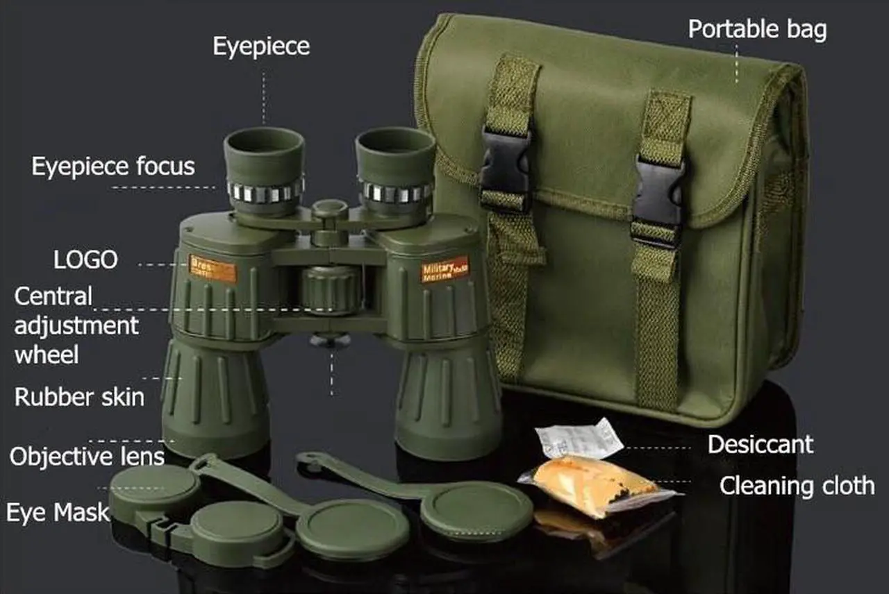 Alt view image 2 of 7 - HD 10X50 High Definition Zoom Binoculars Telescope Large Eyepiece For Day And Night Vision Concert Telescope