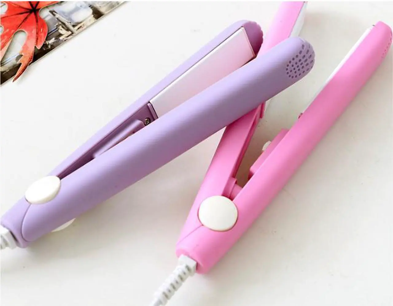 Alt view image 3 of 6 - 2020 New Mini Curls Hair Straightening Iron Pink Ceramic Curling Iron Corrugate Hair Iron Styling Tools Volume Hair Curler