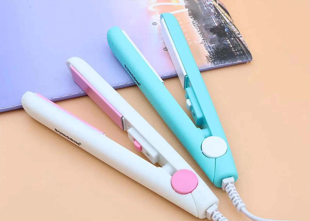Main image of 2020 New Mini Curls Hair Straightening Iron Pink Ceramic Curling Iron Corrugate Hair Iron Styling Tools Volume Hair Curler