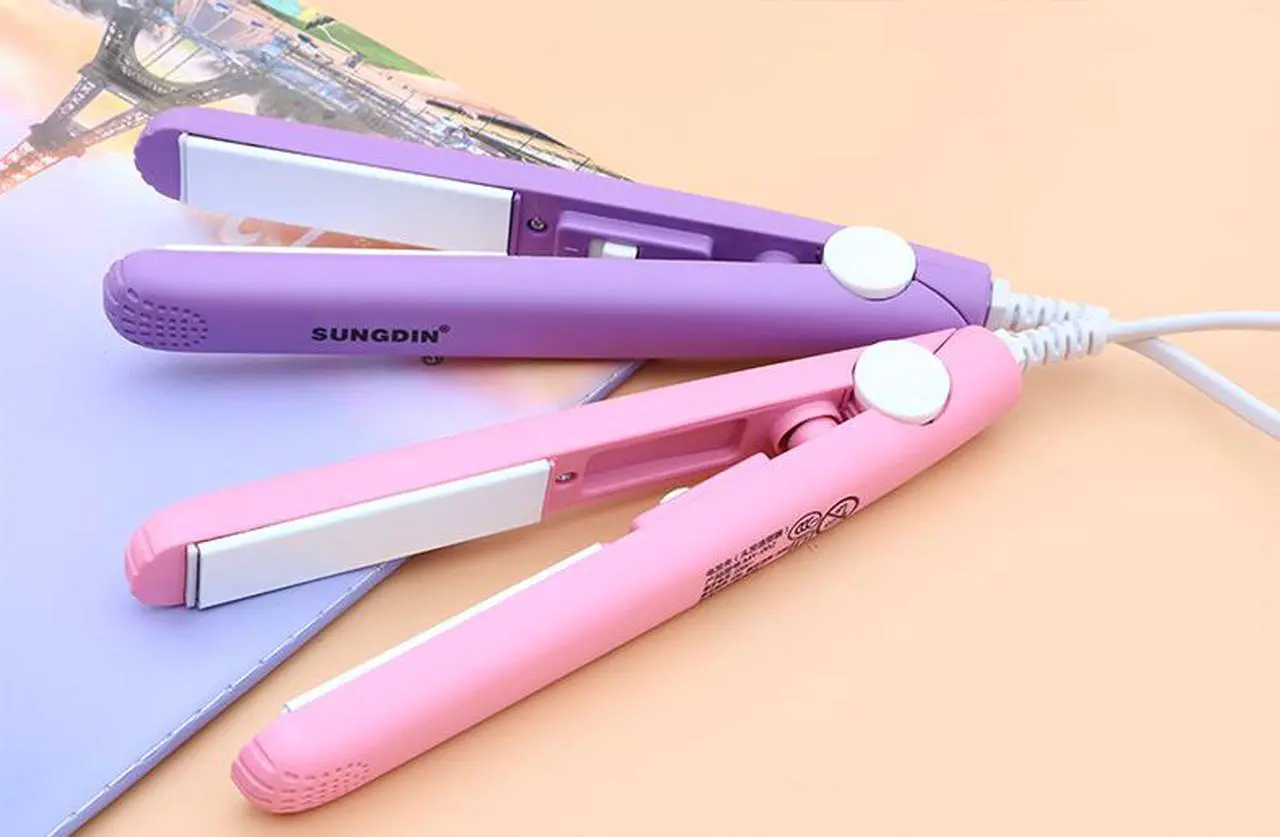 Alt view image 4 of 6 - 2020 New Mini Curls Hair Straightening Iron Pink Ceramic Curling Iron Corrugate Hair Iron Styling Tools Volume Hair Curler
