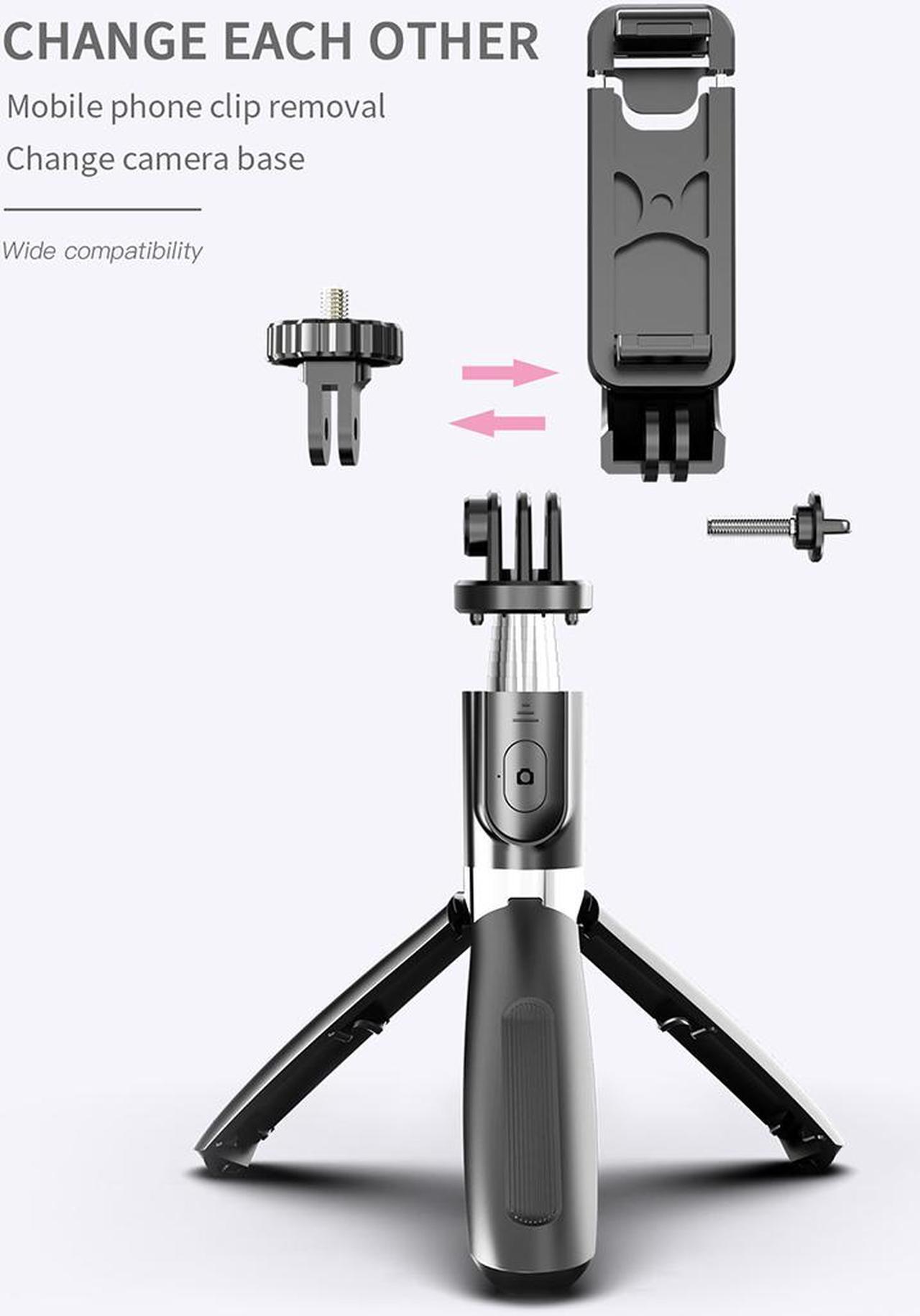 Alt view image 2 of 7 - Bluetooth wireless  Selfie Stick Remote Control Tripod Handphone Live Photo Holder Tripod Camera foldable Handheld Shutter Remote Extendable Selfie Stick