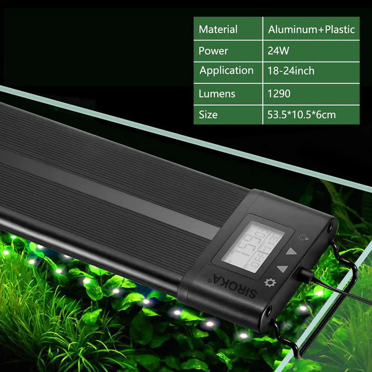 Main image of Aquarium Fish Tank RGB LED Light  Multi Clour Change sunrise and sunset  time setting