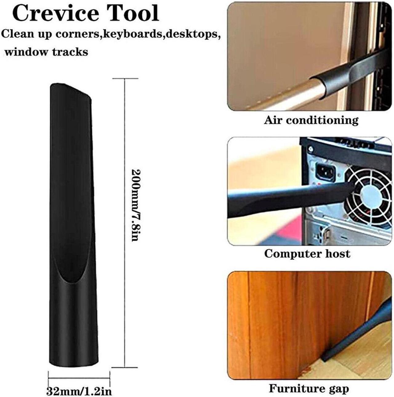 Alt view image 6 of 6 - Shop Vac Replacement 32mm1 1/4in Vacuum Attachments Dusty Brush  Crevice Kit