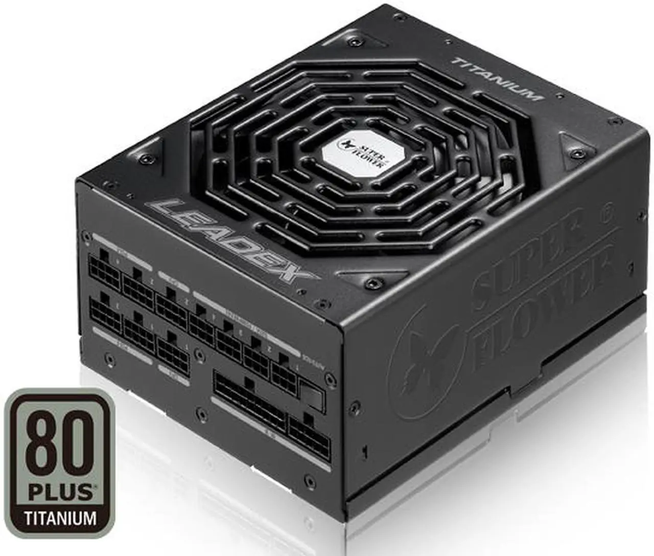 Main image of Super Flower Leadex Titanium 850W 80+ Titanium, 10 Years Warranty, ECO Fanless Mode & Silent Mode, Full Modular Power Supply, Dual Ball Bearing Fan, SF-850F14HT