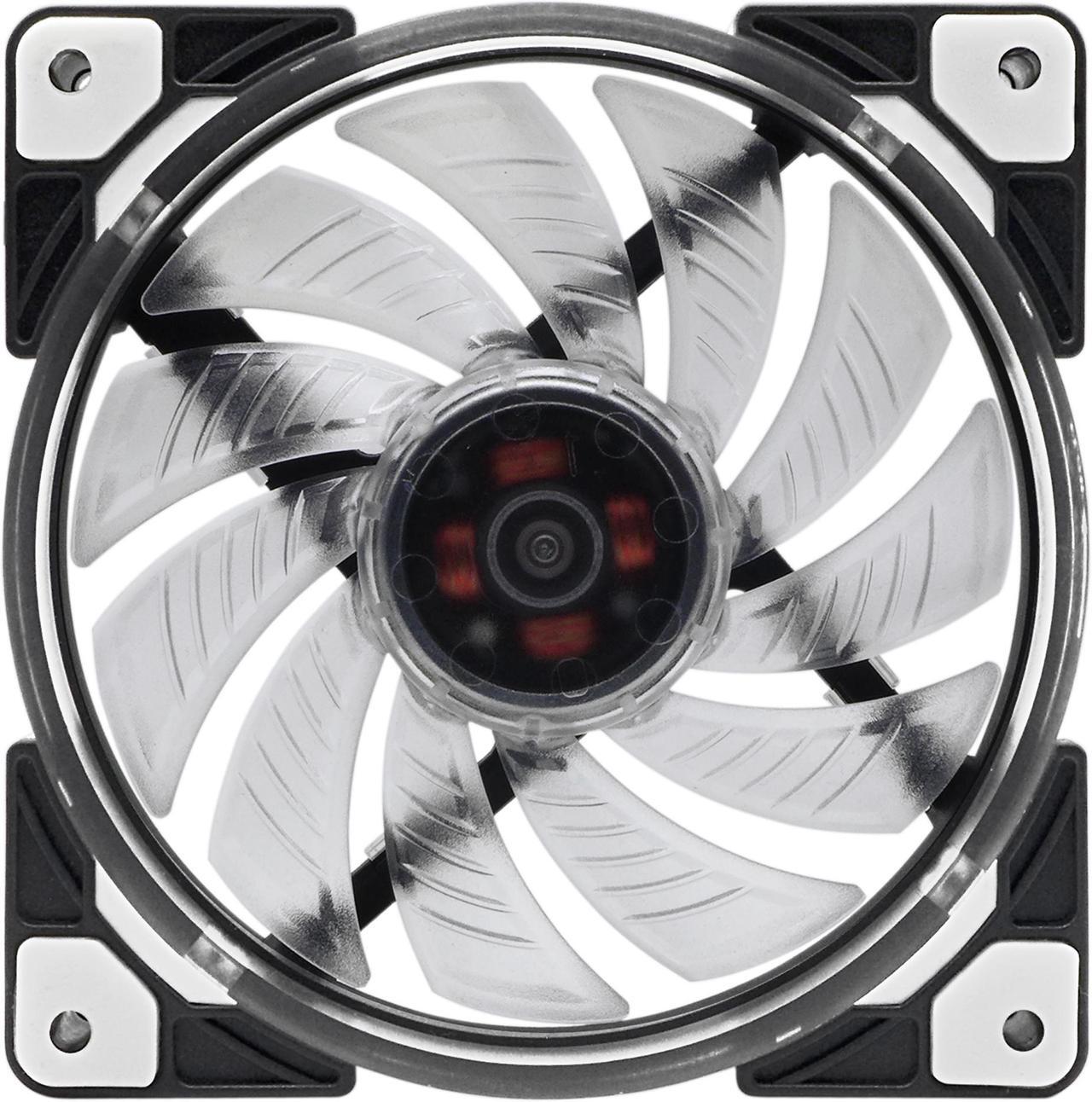 Alt view image 3 of 7 - Super Flower, LEADEX ARGB FAN_12CM,  Computer Case Fan, Addressable ARGB Fan, Cylindrical ARGB LED Light, Anti-Vibration Mounting Pads, SF-AF121-BK.