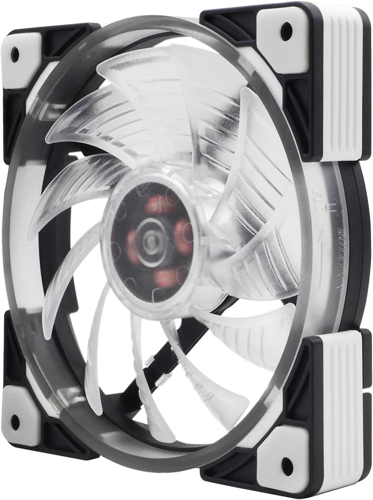 Alt view image 2 of 7 - Super Flower, LEADEX ARGB FAN_12CM,  Computer Case Fan, Addressable ARGB Fan, Cylindrical ARGB LED Light, Anti-Vibration Mounting Pads, SF-AF121-BK.
