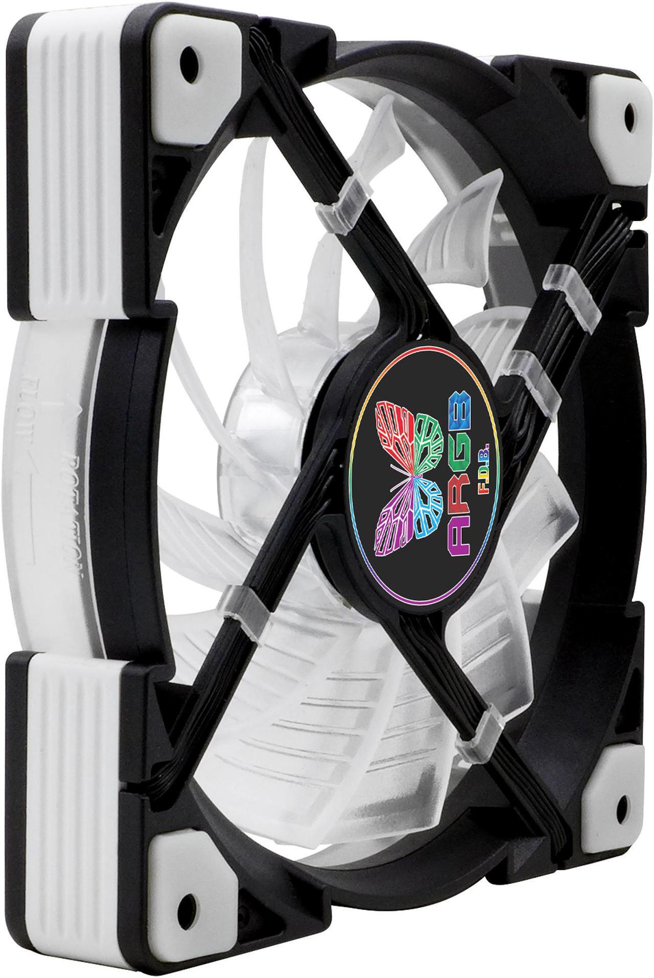 Alt view image 7 of 7 - Super Flower, LEADEX ARGB FAN_12CM,  Computer Case Fan, Addressable ARGB Fan, Cylindrical ARGB LED Light, Anti-Vibration Mounting Pads, SF-AF121-BK.