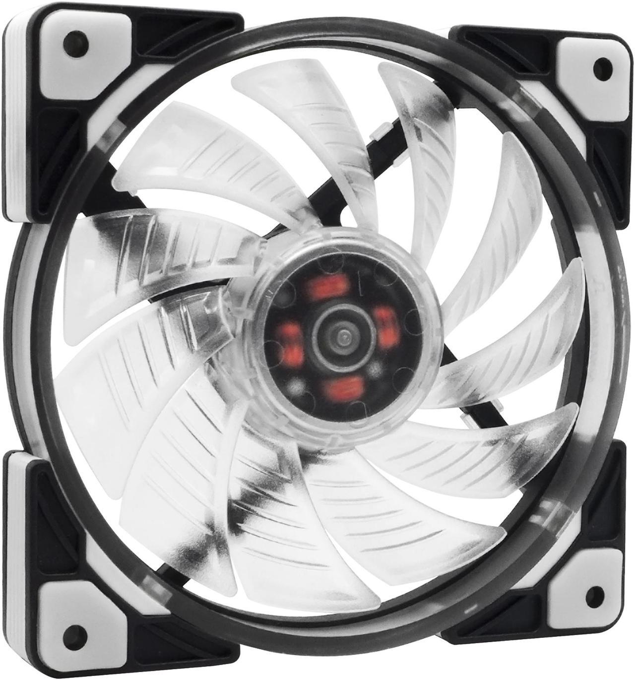 Alt view image 5 of 7 - Super Flower, LEADEX ARGB FAN_12CM,  Computer Case Fan, Addressable ARGB Fan, Cylindrical ARGB LED Light, Anti-Vibration Mounting Pads, SF-AF121-BK.