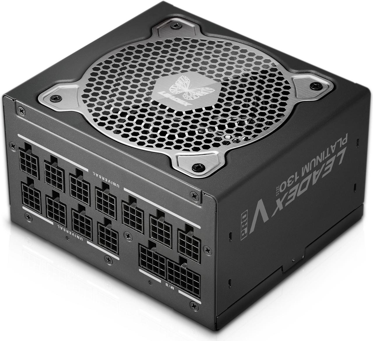 Super Flower Leadex V Platinum PRO 1000W ATX 80 PLUS PLATINUM Certified Power Supply, Smallest 130mm 1000W ATX PSU, 10 Years Warranty, Patent Super Connectors, Full Modular, SF-1000F14TP