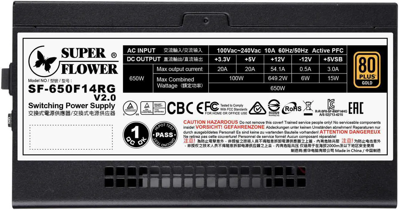 Alt view image 4 of 7 - Super Flower Leadex III ARGB PRO 650W 80+ Gold, 10 Years Warranty, Addressable LEDs With 5V Motherboard Sync/Analog Controlled, ECO Fanless & Silent Mode, Full Modular Power Supply, SF-650F14RG V2.0