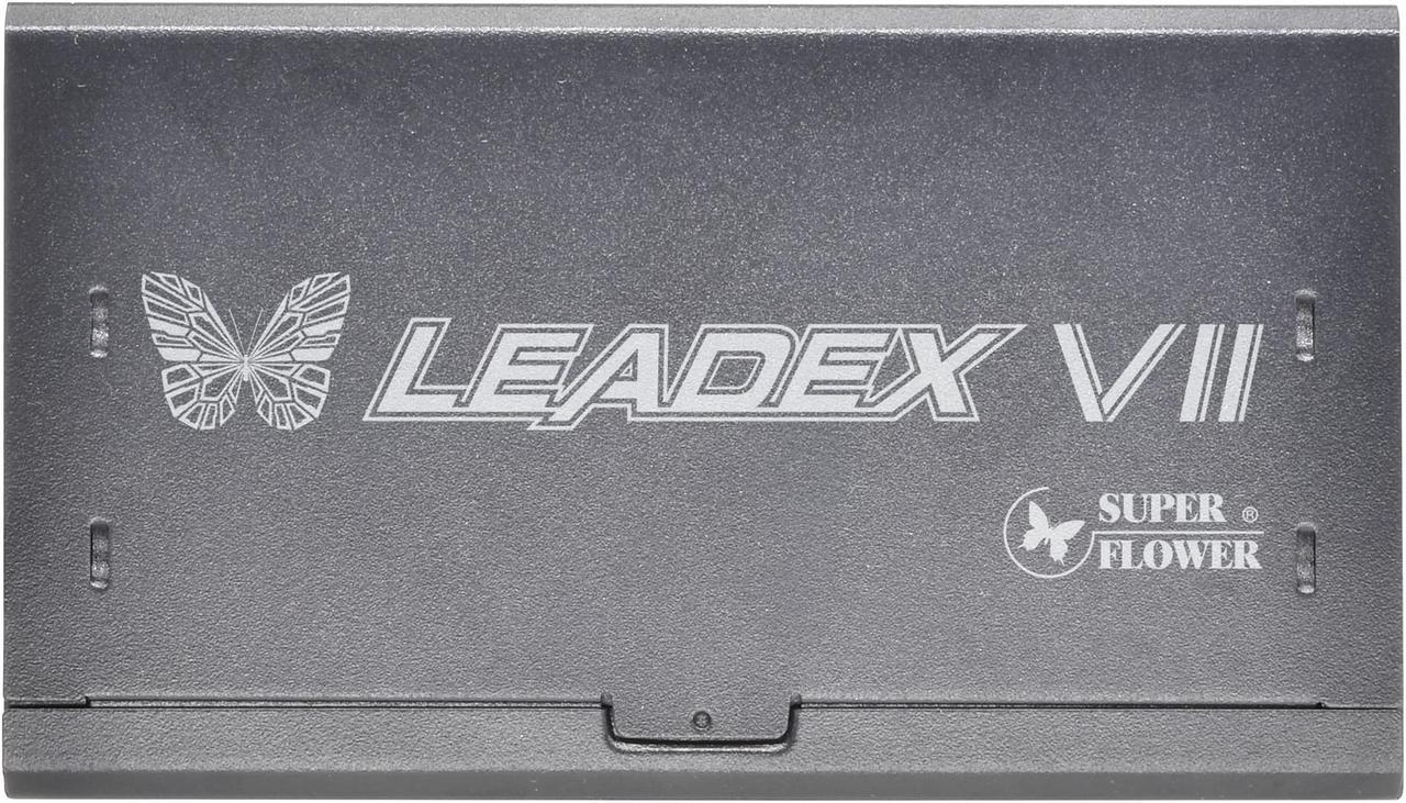 Alt view image 2 of 6 - Super Flower Leadex VII XG 1300W 80+ Gold, Cybenetics Platinum, Full Modular, ATX 3.0 & PCIe 5.0, W/12VHPWR Cable (2x8pin - 16pin native cables) , Power Supply, FDB Fan, SF-1300F14XG, Black version