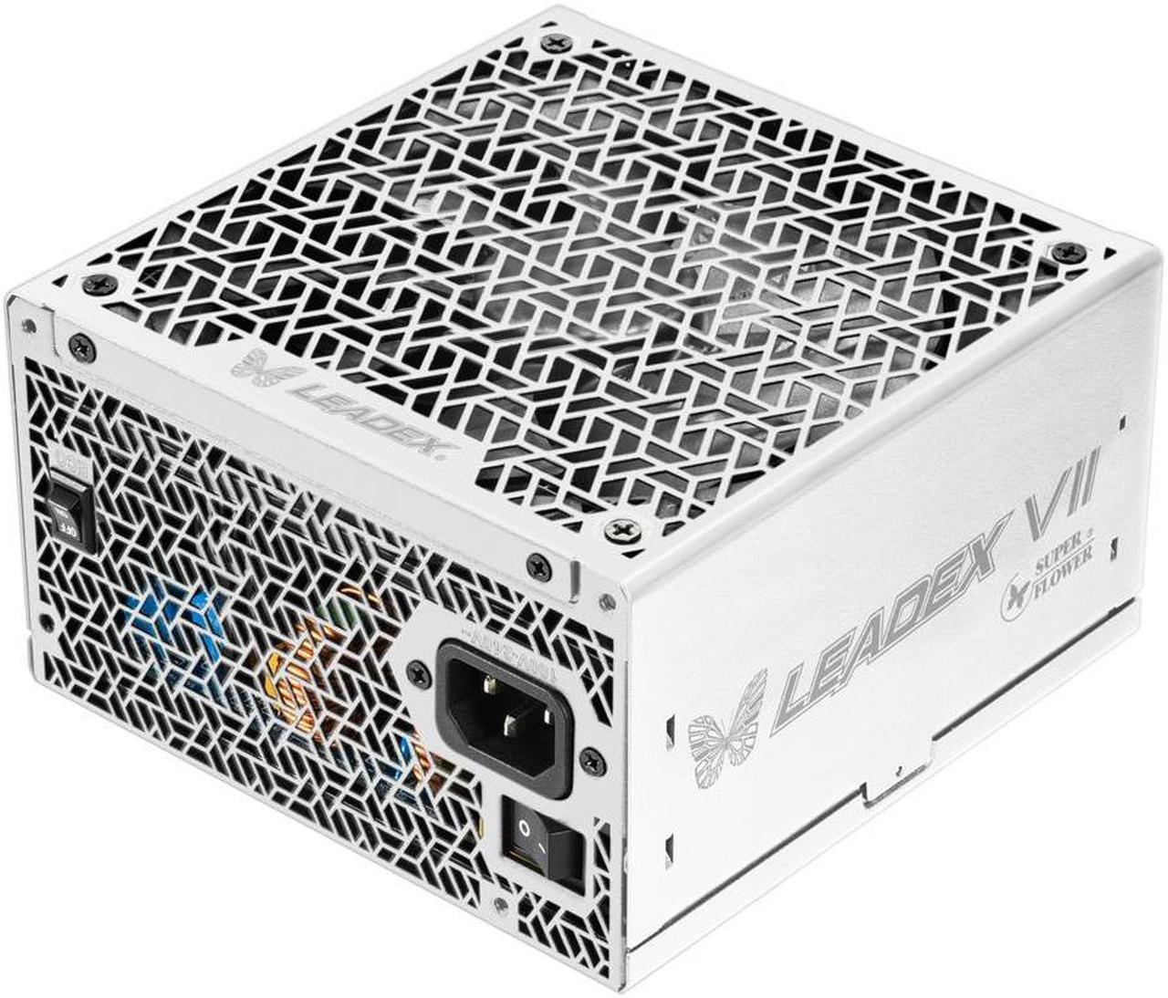 Super Flower Leadex VII XG 1000W 80+ Gold White, Cybenetics Platinum, Full Modular, ATX 3.0 & PCIe 5.0,12VHPWR Cable (2x8pin-16pin native cables) , Power Supply, FDB Fan, SF-1000F14XG, White version