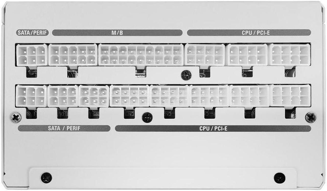 Alt view image 6 of 7 - Super Flower Leadex VII XG 850W 80+ Gold White, Cybenetics Platinum, Full Modular, ATX 3.1 & PCIe 5.1,12VHPWR Cable (2x8pin-16pin native cables) , Power Supply, FDB Fan, SF-850F14XG, White version