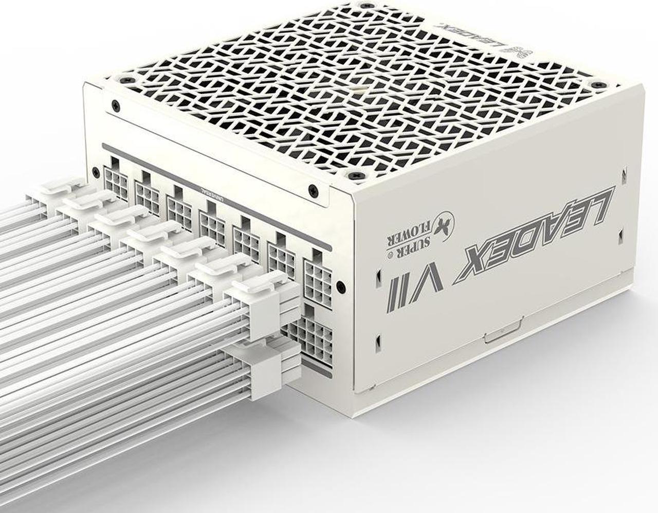 Alt view image 2 of 7 - Super Flower Leadex VII XP 1000W 80+ Platinum, Cybenetics Platinum, Full Modular, ATX 3.1, W/12V-2*6 Cable (2x8pin - 16pin native cables) , Power Supply, FDB Fan, SF-1000F14XP, White