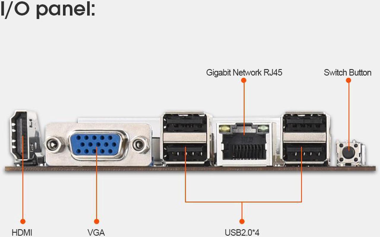Alt view image 2 of 7 - BTC--T37 Mining Motherboard 8 GPU Mainboard With CPU + 128G mSATA ssd +8G RAM